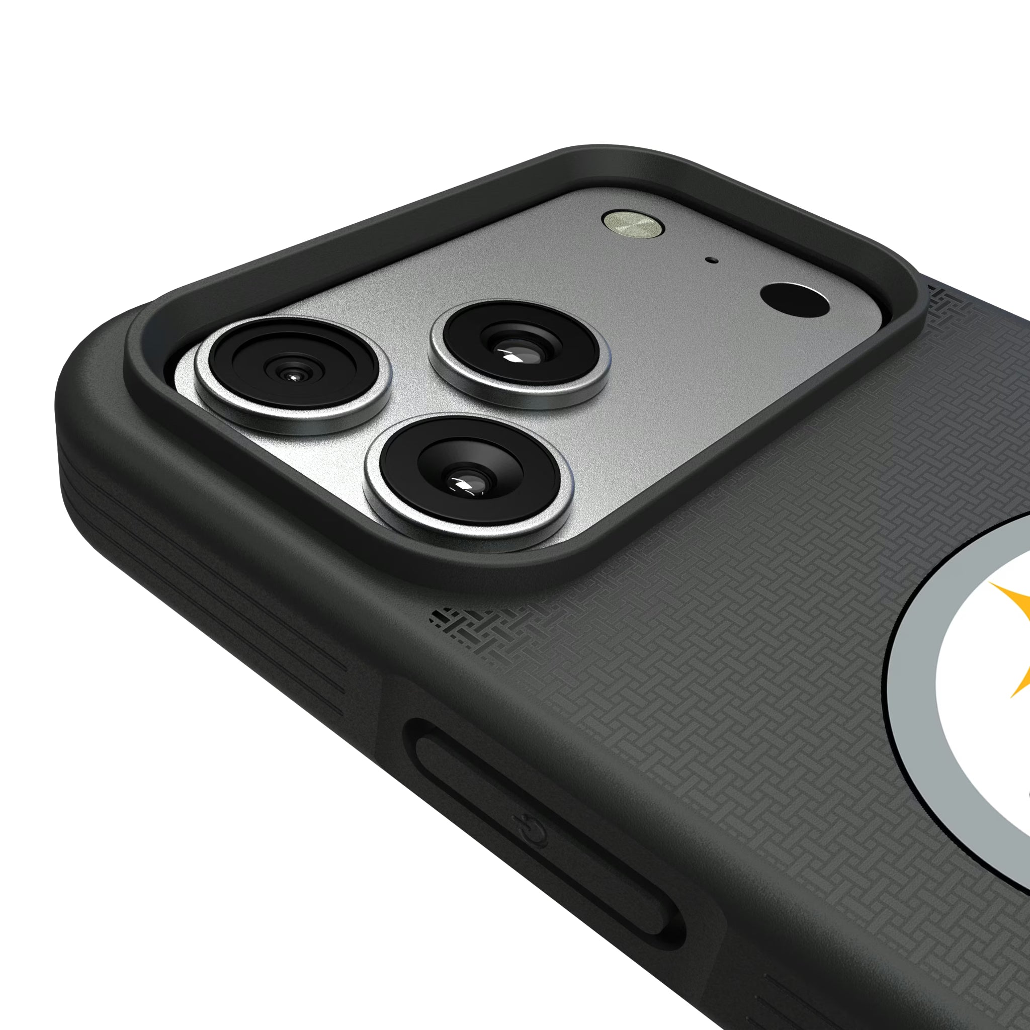 Pittsburgh Steelers Linen iPhone Bump Phone Case for Apple iPhone - Detail#Device_iPhone 17 Pro Max
