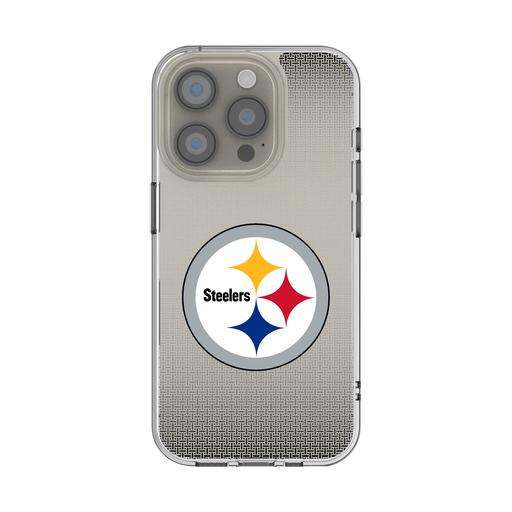 Pittsburgh Steelers Linen iPhone Clear Phone Case for Apple iPhone