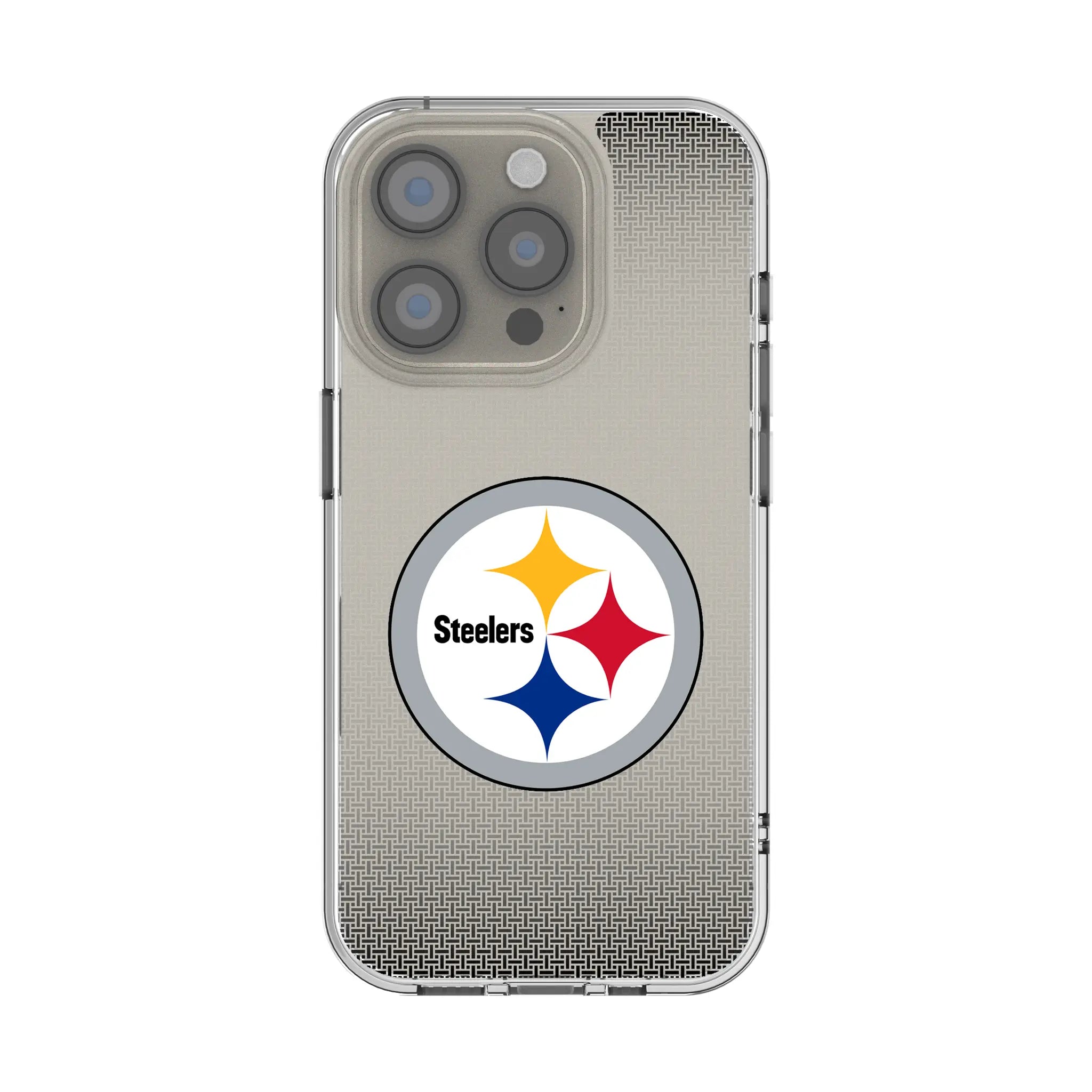 Pittsburgh Steelers Linen iPhone Clear Phone Case for Apple iPhone
