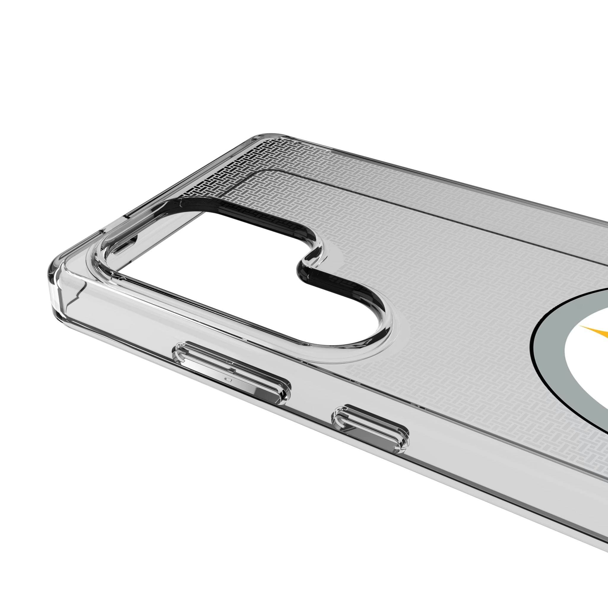 Pittsburgh Steelers Linen Galaxy Clear Phone Case for Samsung Galaxy - Detail