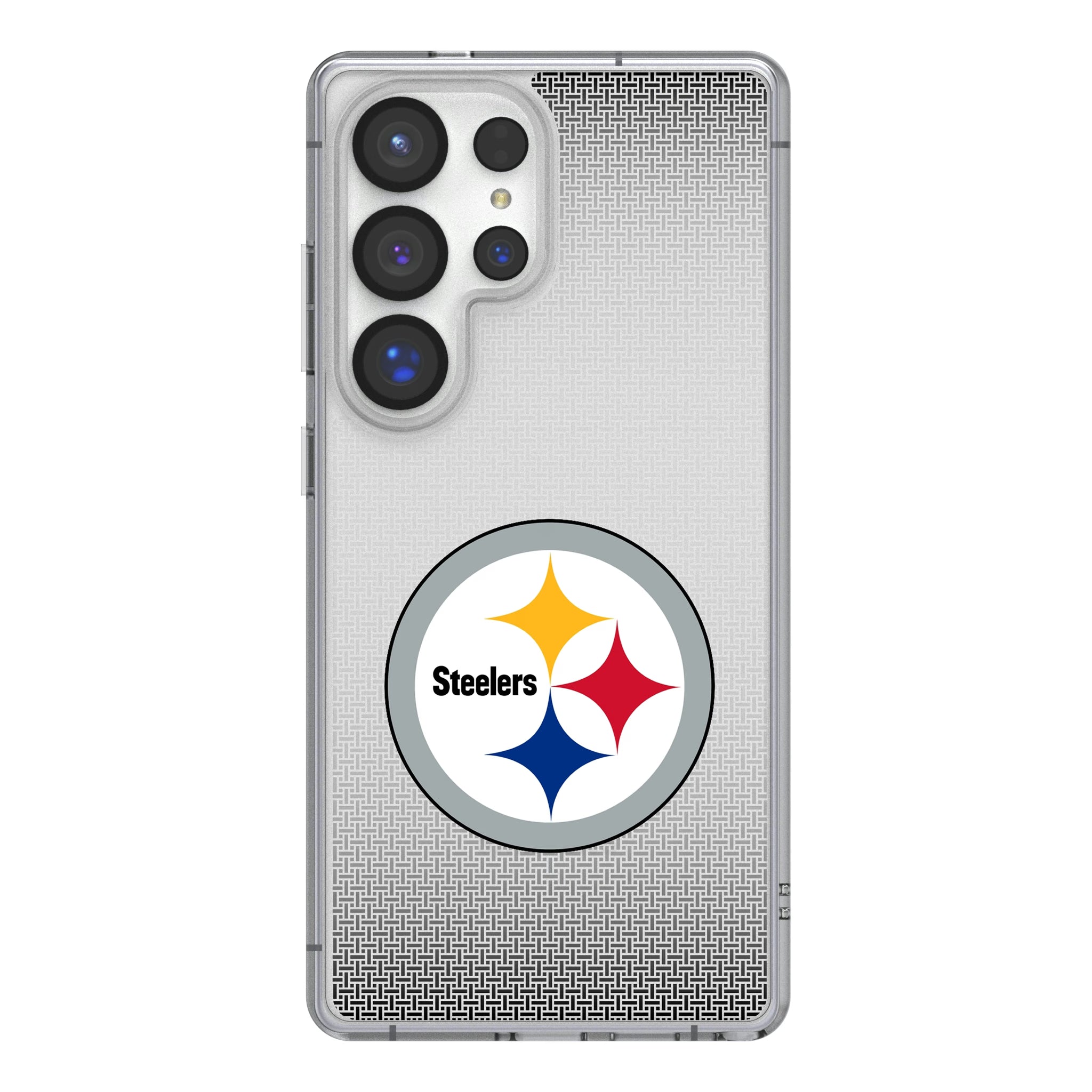 Pittsburgh Steelers Linen Galaxy Clear Phone Case for Samsung Galaxy