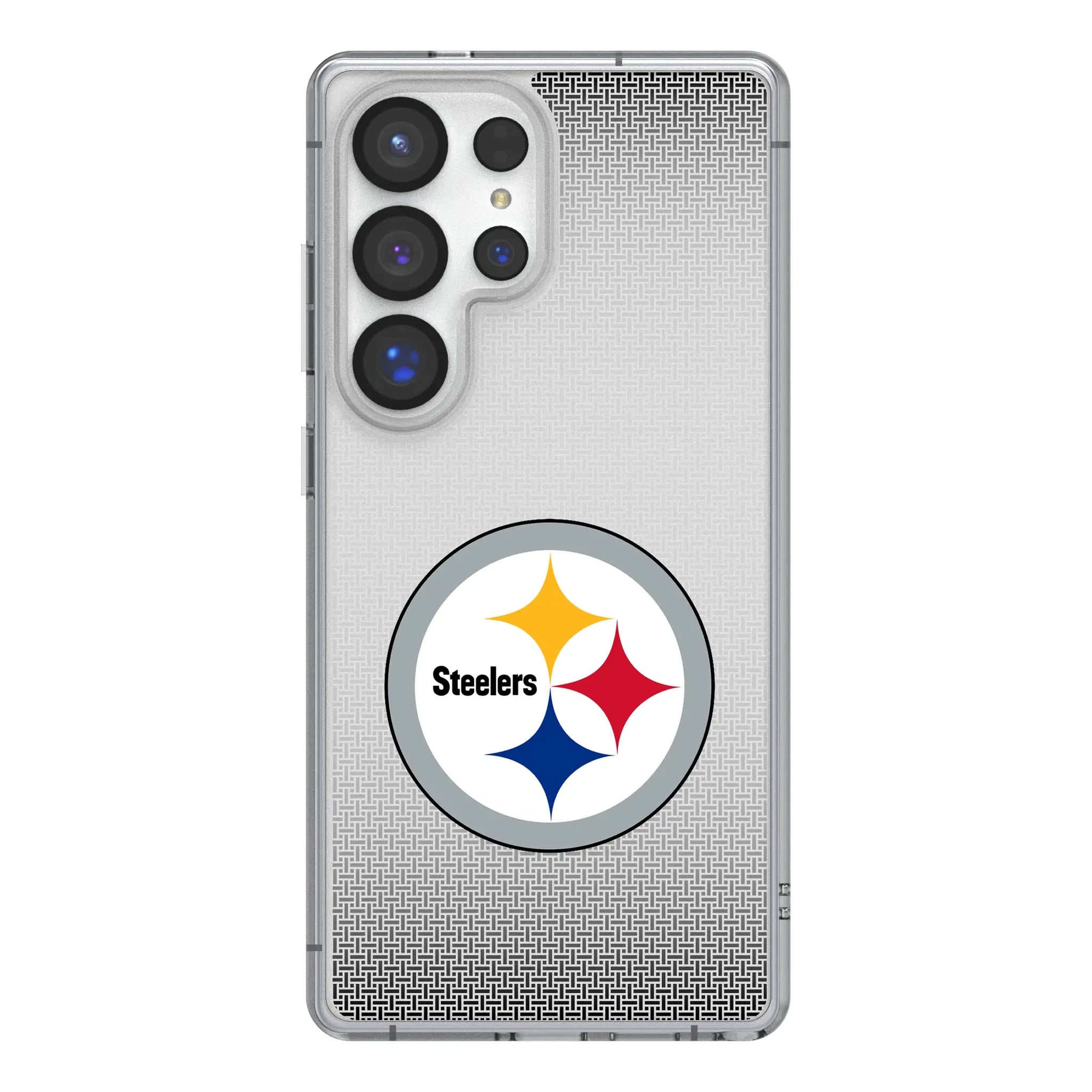 Pittsburgh Steelers Linen Galaxy Clear Phone Case for Samsung Galaxy#Device_Galaxy S25 Ultra