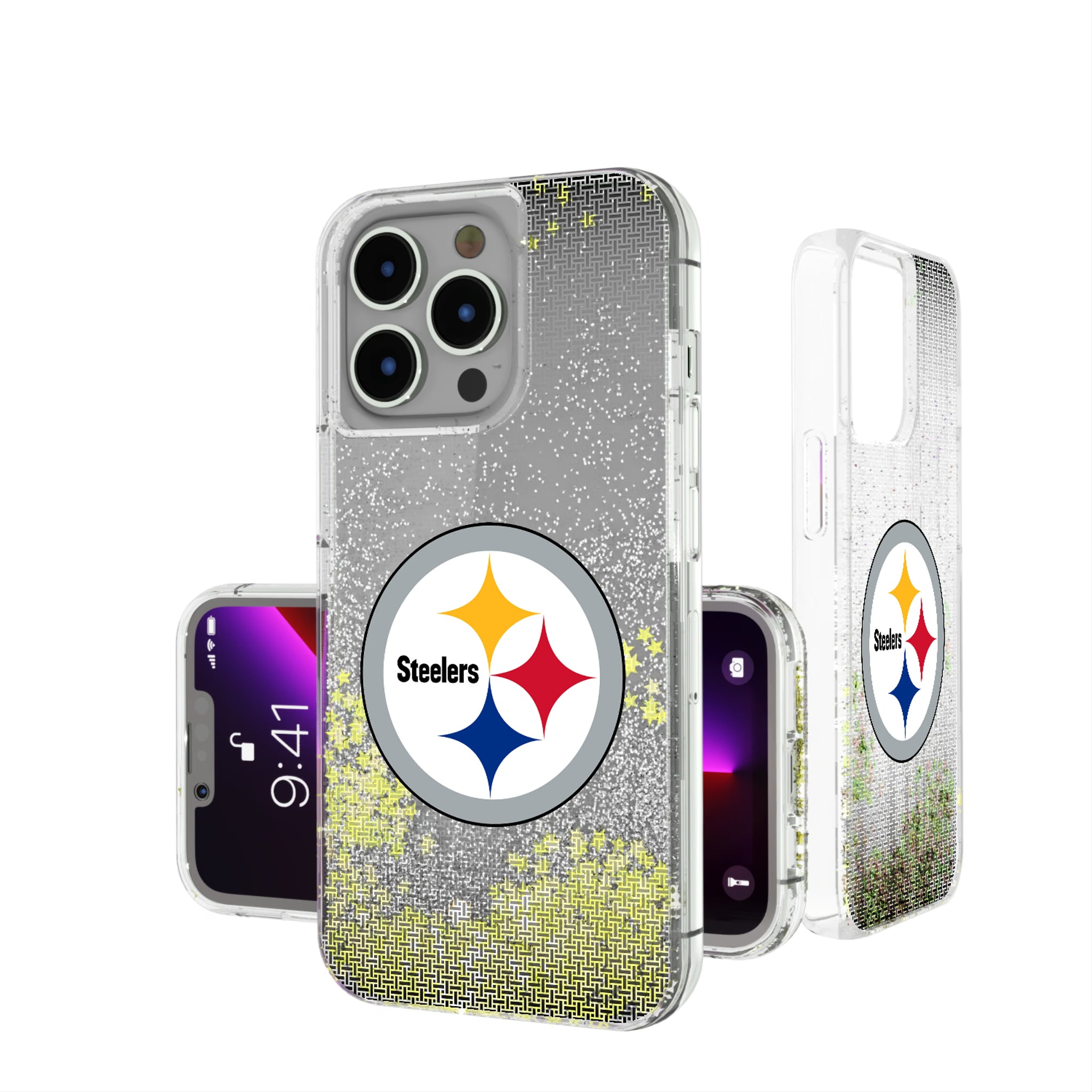 Pittsburgh Steelers Linen iPhone Glitter Phone Case for Apple iPhone