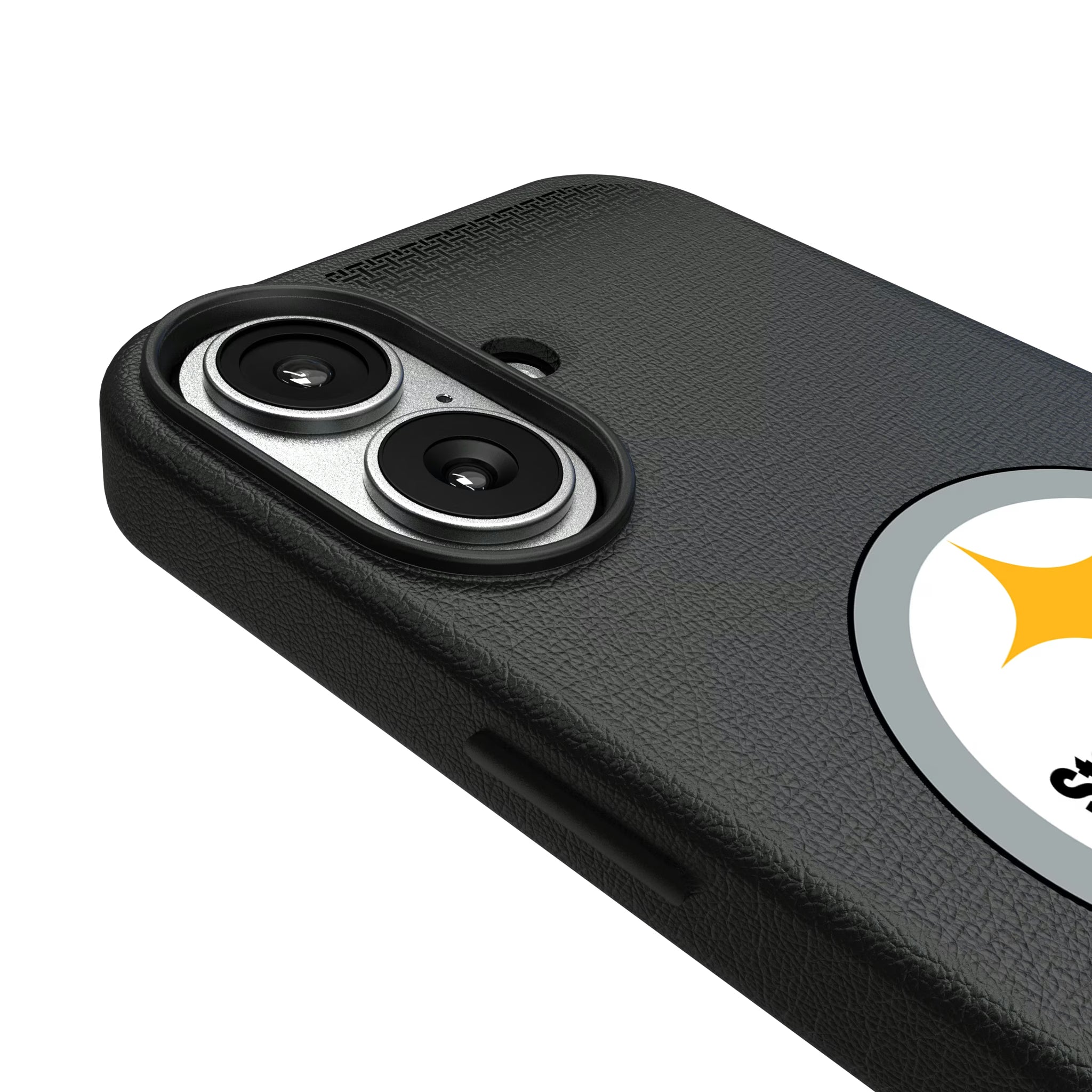 Pittsburgh Steelers Linen iPhone MagSafe Compatible Phone Case for Apple iPhone - Detail#Device_iPhone 17