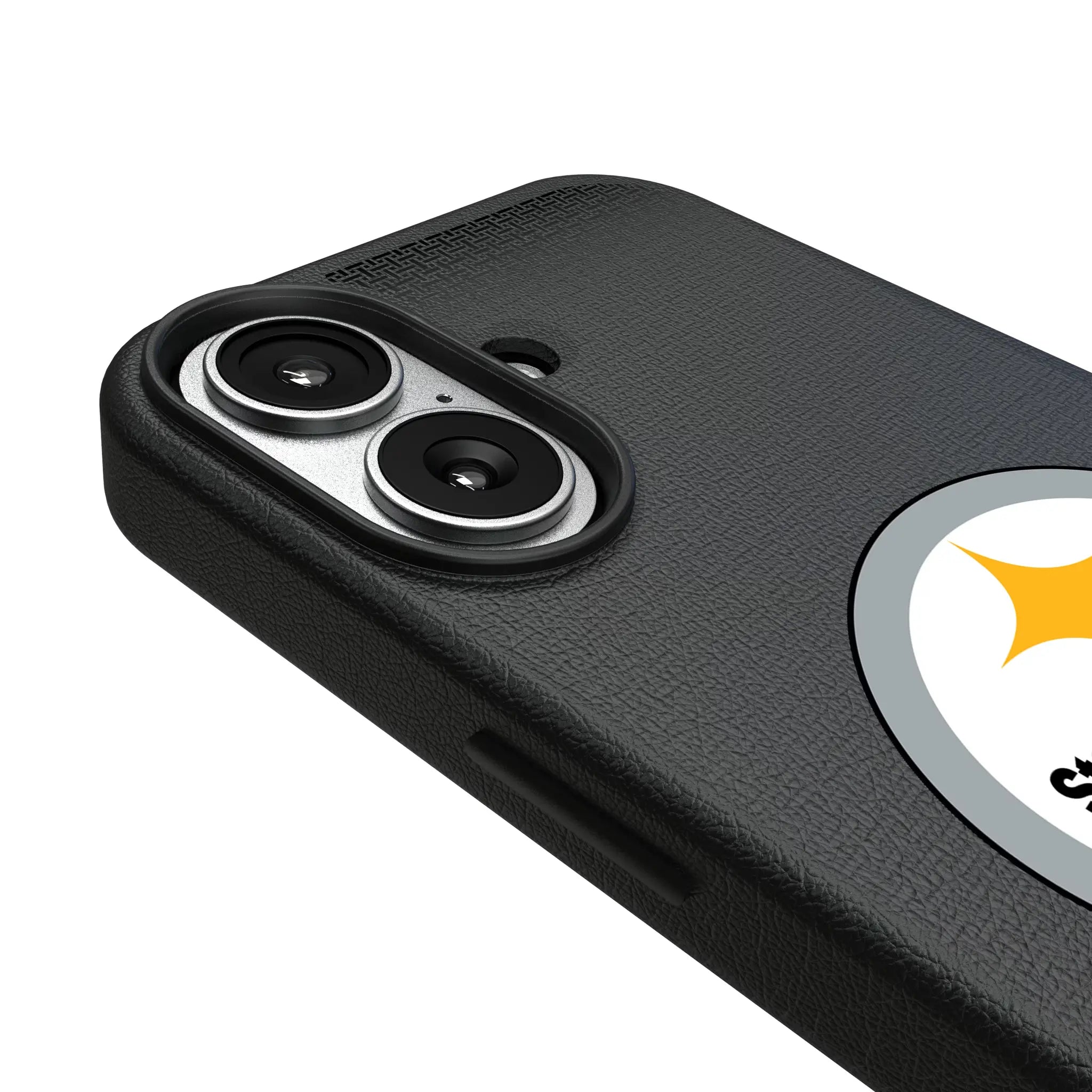 Pittsburgh Steelers Linen iPhone MagSafe Compatible Phone Case for Apple iPhone - Detail#Device_iPhone 17
