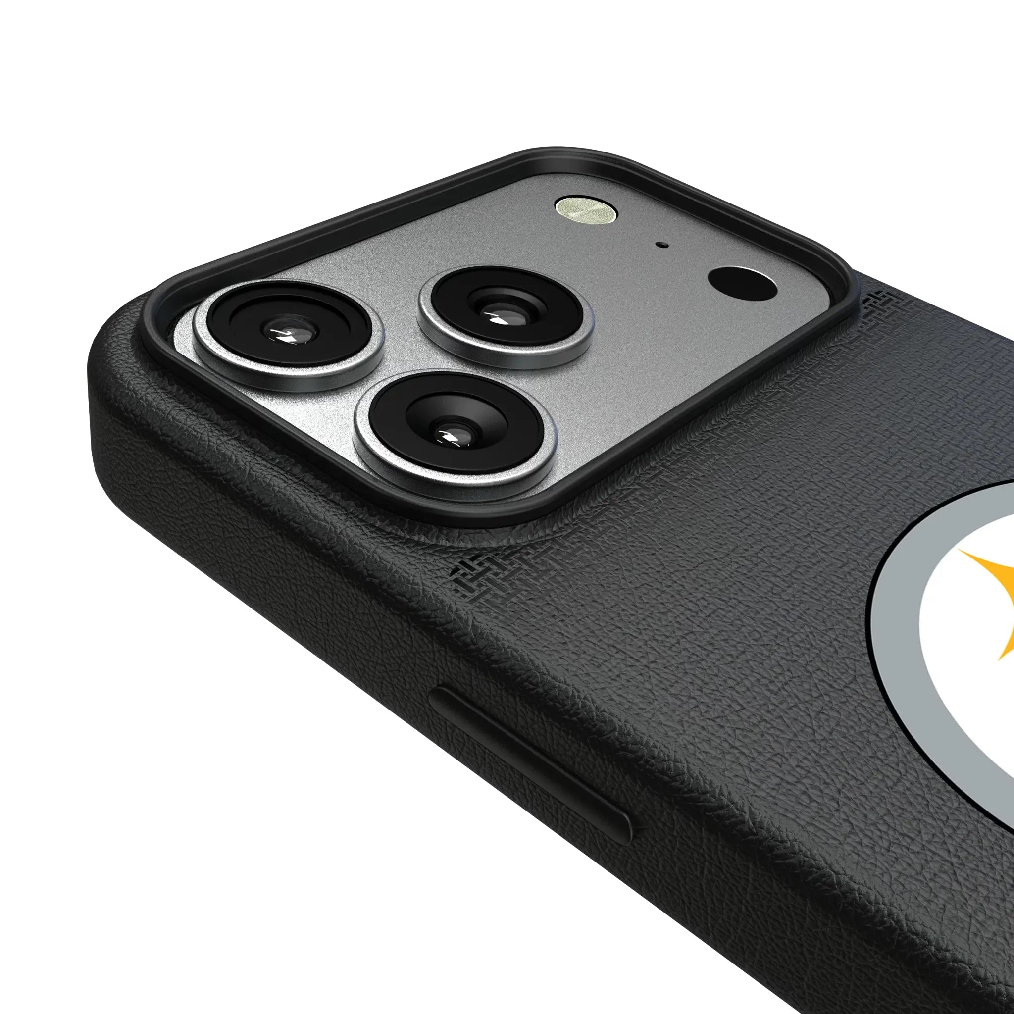 Pittsburgh Steelers Linen iPhone MagSafe Compatible Phone Case for Apple iPhone - Detail#Device_iPhone 17 Pro