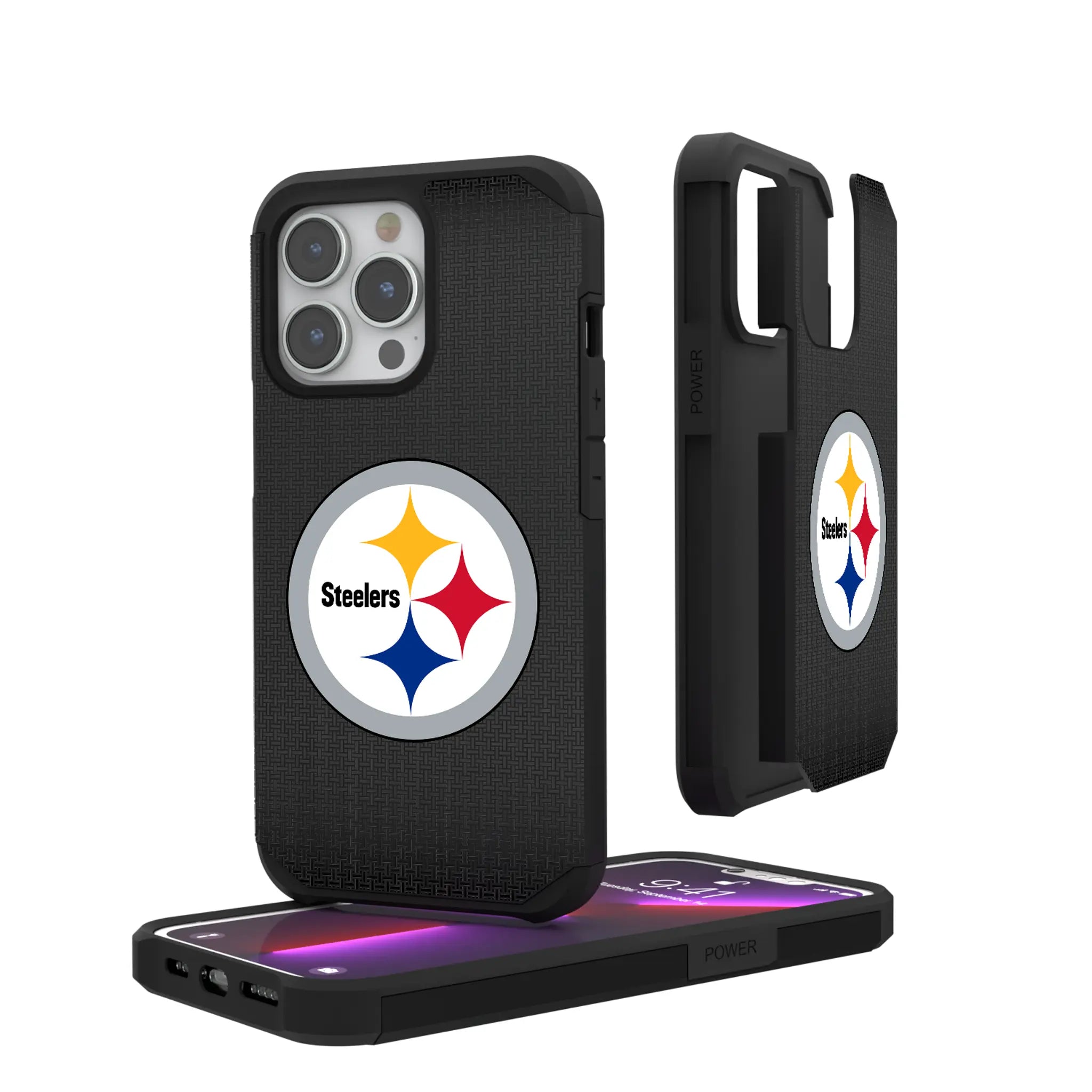 Pittsburgh Steelers Linen iPhone Rugged Phone Case for Apple iPhone