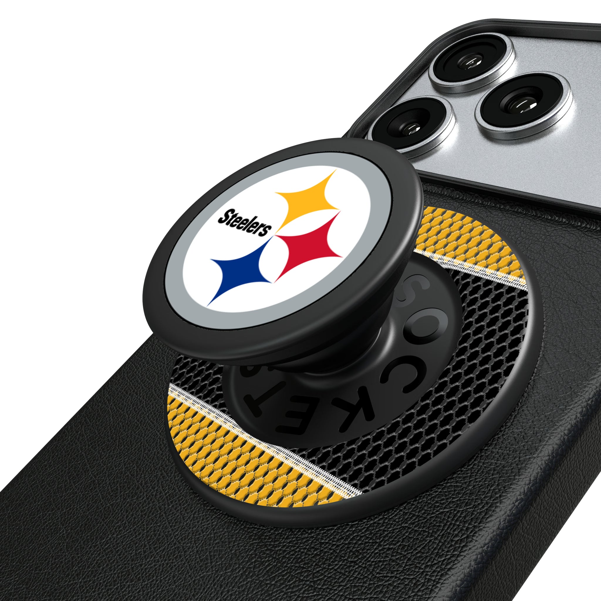 Pittsburgh Steelers Mesh Popsockets Round Magnetic