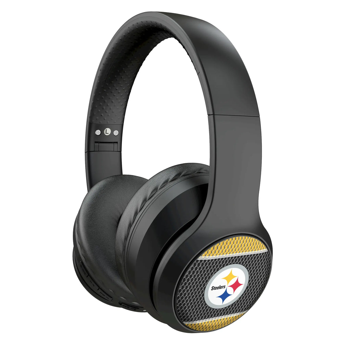 Pittsburgh Steelers Mesh Wireless Over-Ear Headphones With Case