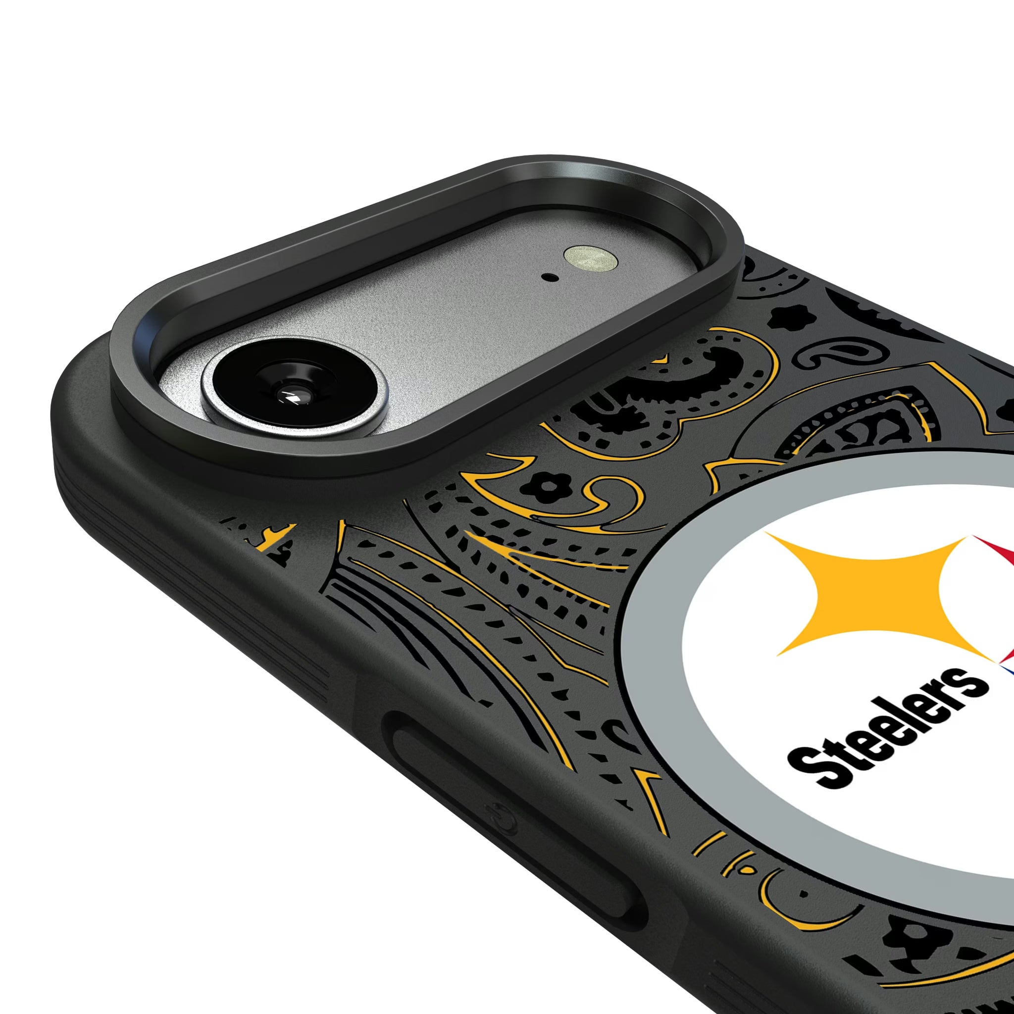 Pittsburgh Steelers Paisley iPhone Bump Phone Case for Apple iPhone - Detail#Device_iPhone Air