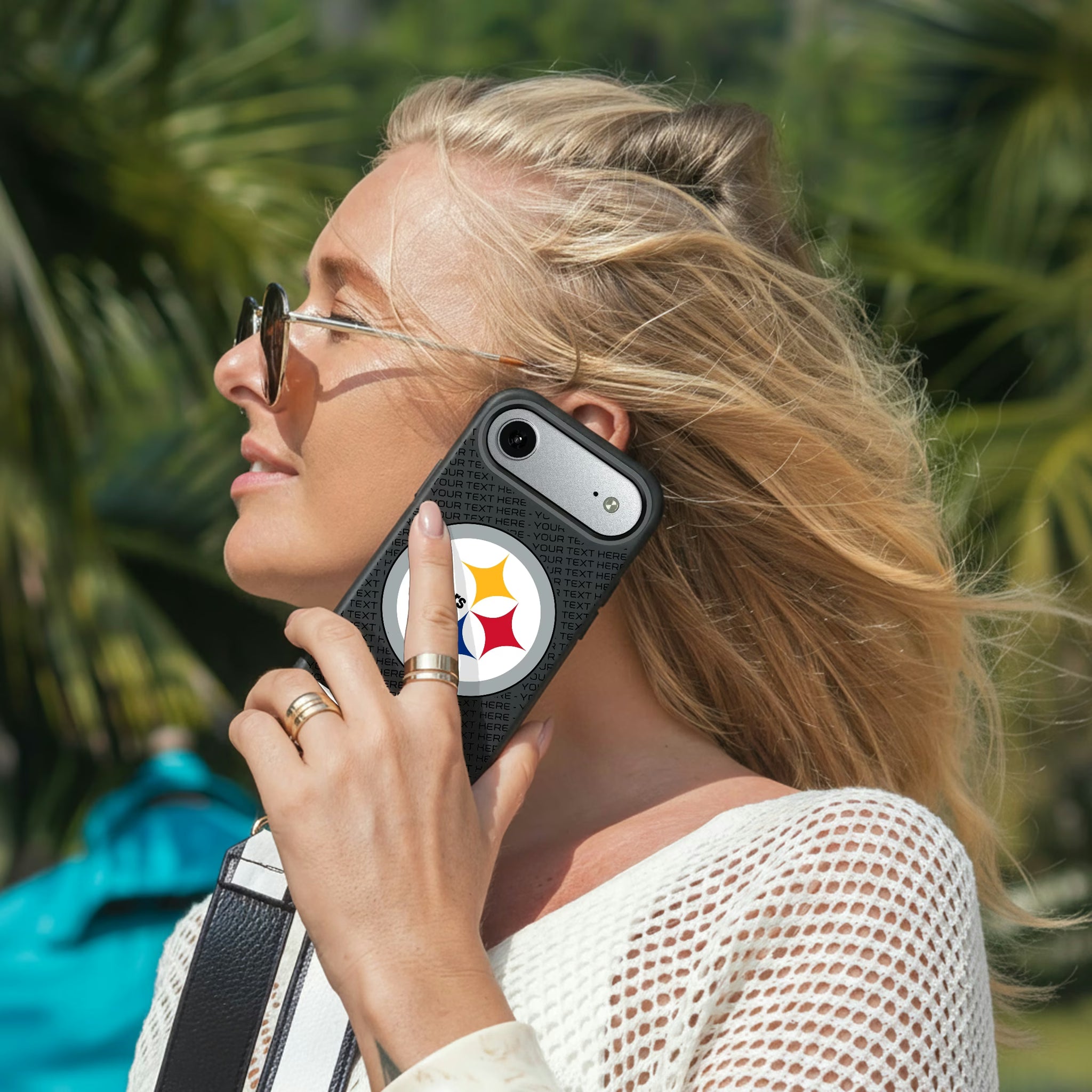 Pittsburgh Steelers Personalized EndZone Plus iPhone Bump Phone Case for Apple iPhone - Lifestyle#Device_iPhone Air