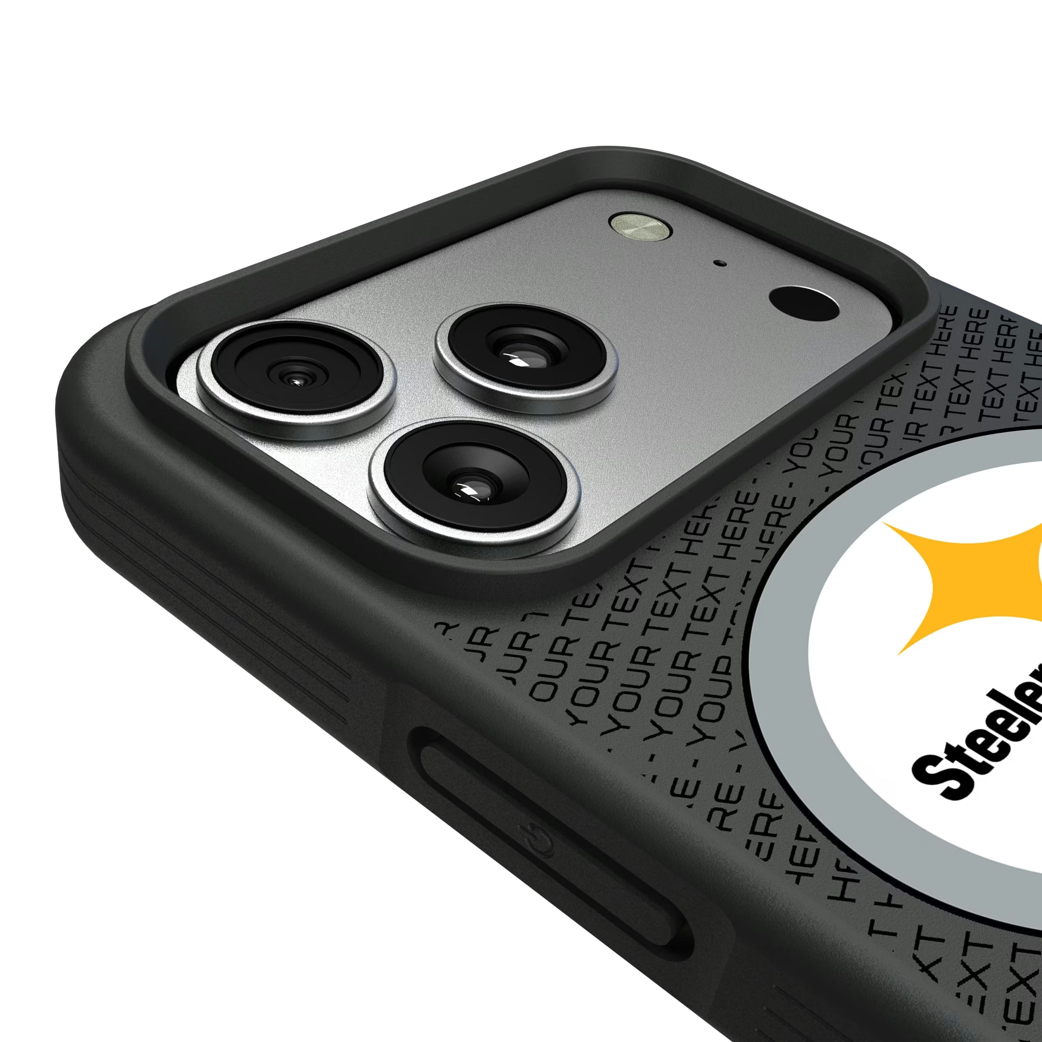 Pittsburgh Steelers Personalized EndZone Plus iPhone Bump Phone Case for Apple iPhone - Detail#Device_iPhone 17 Pro Max