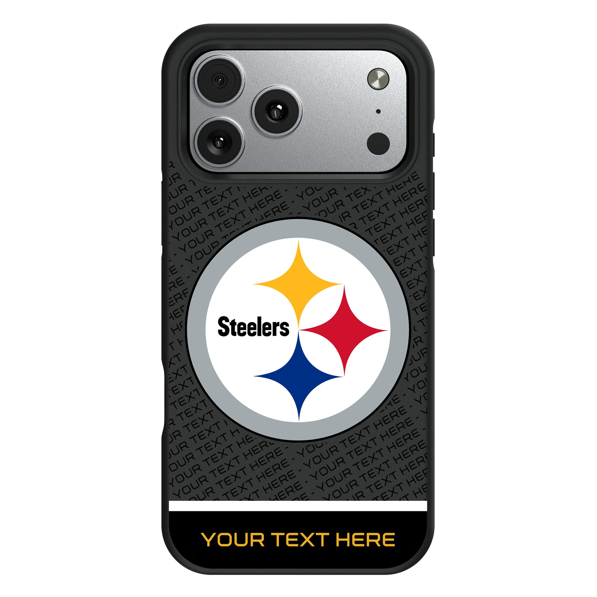 Pittsburgh Steelers Personalized EndZone Plus iPhone Bump Phone Case for Apple iPhone#Device_iPhone 17 Pro Max