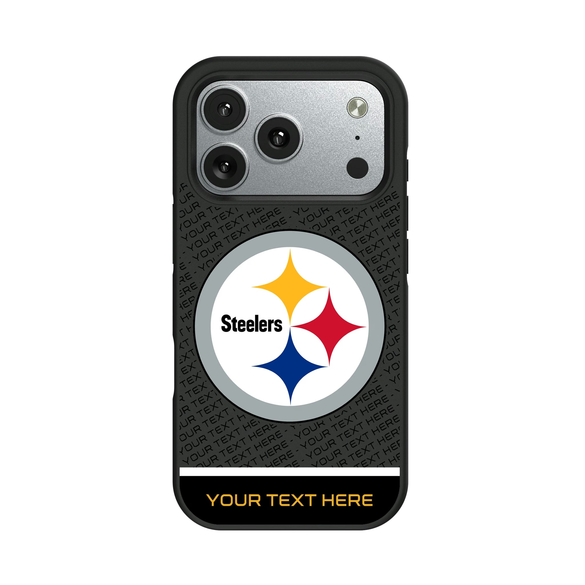 Pittsburgh Steelers Personalized EndZone Plus iPhone Bump Phone Case for Apple iPhone#Device_iPhone 17 Pro