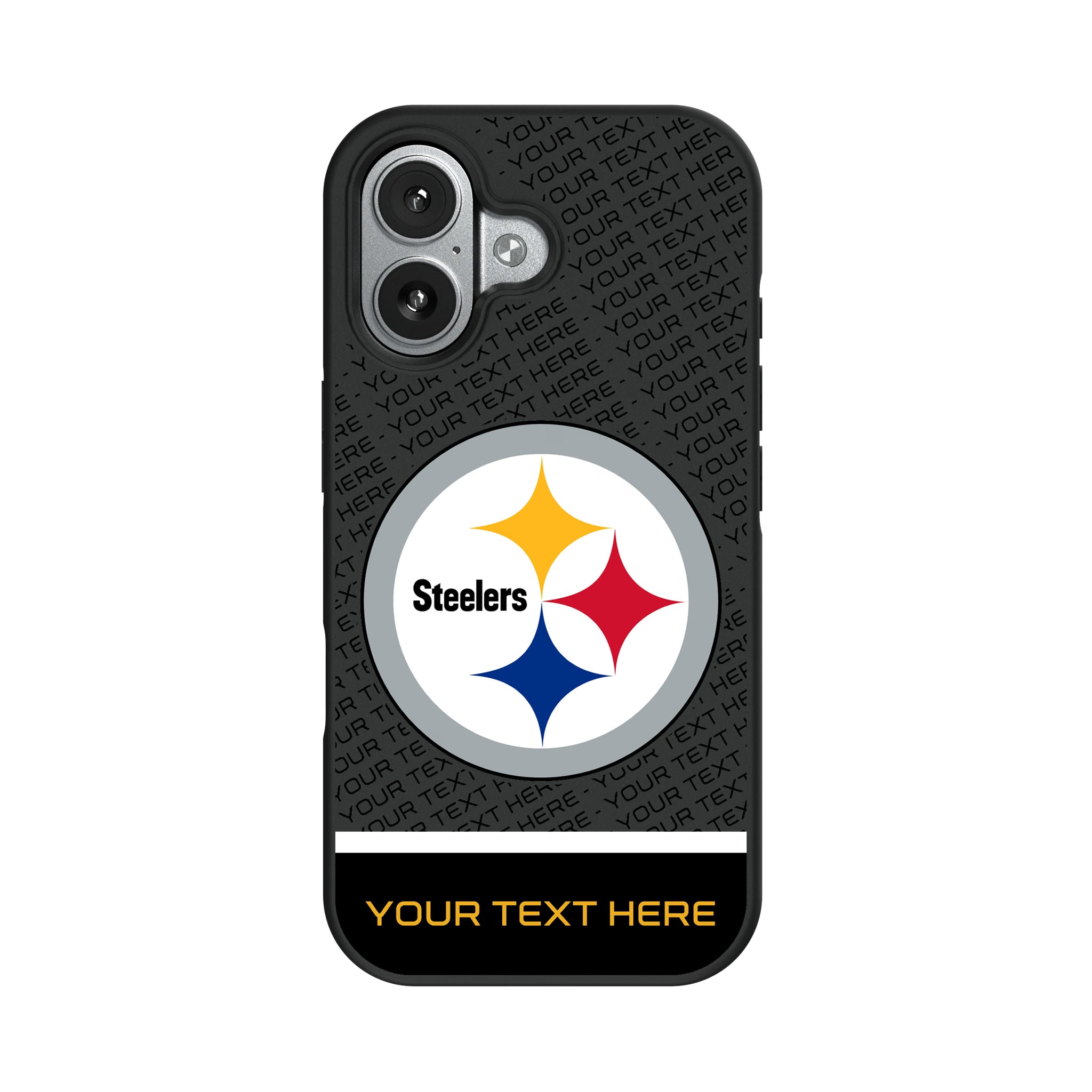 Pittsburgh Steelers Personalized EndZone Plus iPhone Bump Phone Case for Apple iPhone#Device_iPhone 17