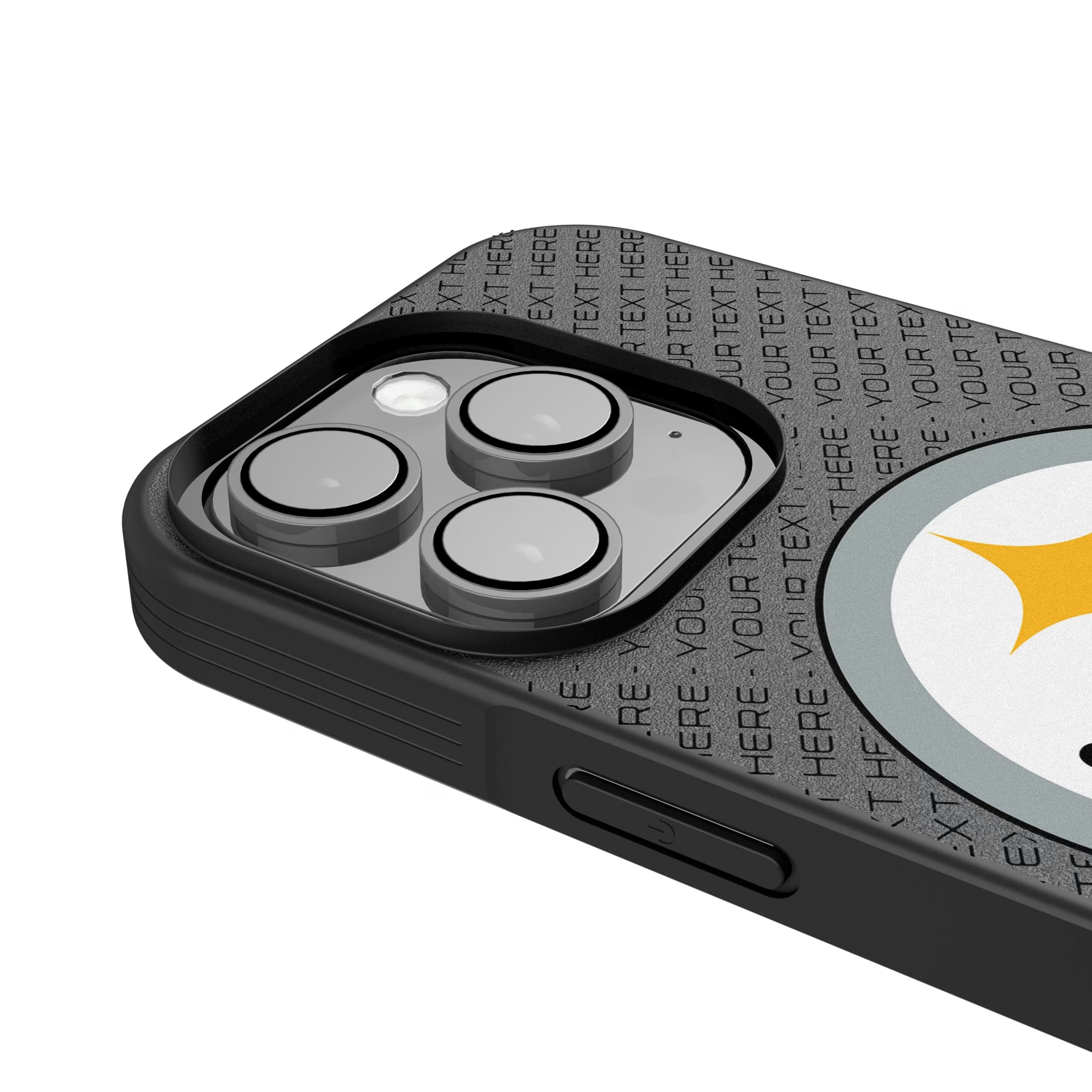 Pittsburgh Steelers Personalized EndZone Plus iPhone Bump Phone Case for Apple iPhone - Detail