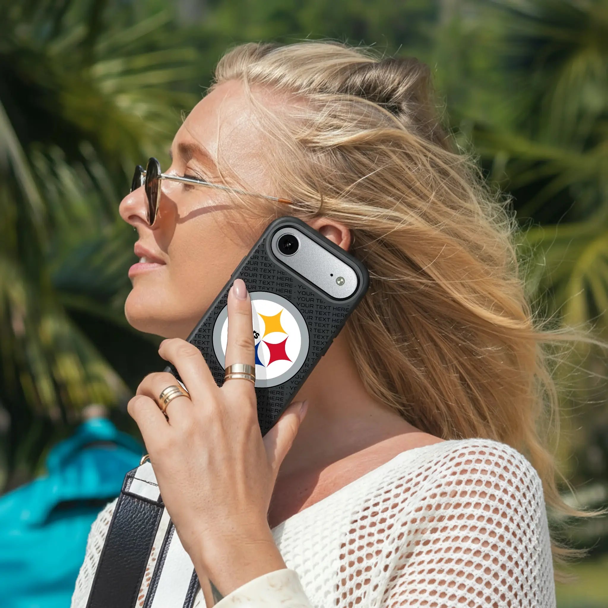 Pittsburgh Steelers Personalized EndZone Plus iPhone Bump Phone Case for Apple iPhone - Lifestyle#Device_iPhone Air