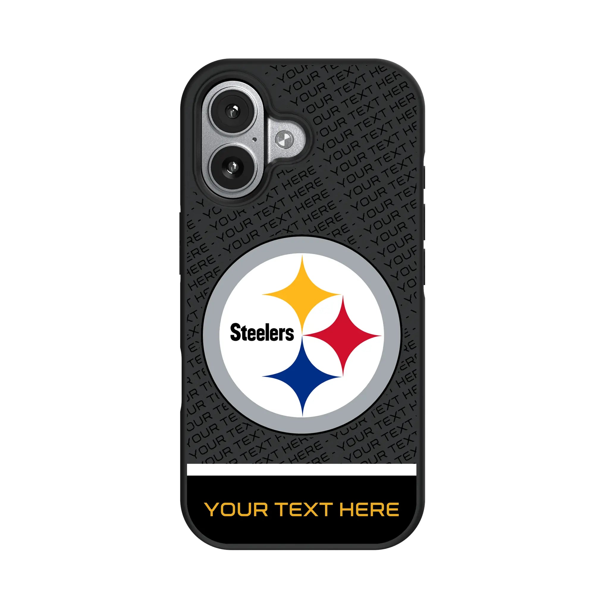 Pittsburgh Steelers Personalized EndZone Plus iPhone Bump Phone Case for Apple iPhone#Device_iPhone 17