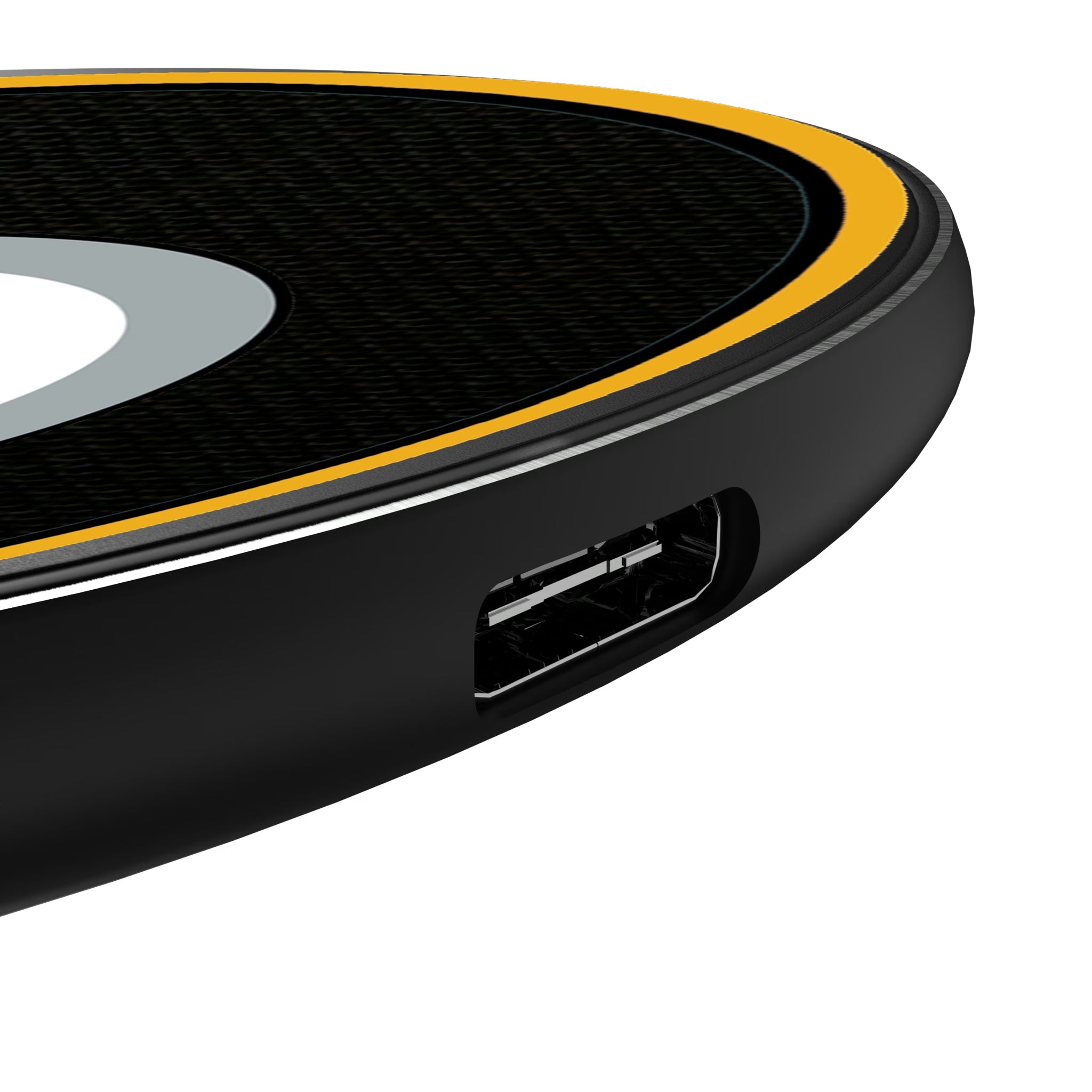 Pittsburgh Steelers Personalized Endzone Solid 15-Watt Wireless Charger - Detail