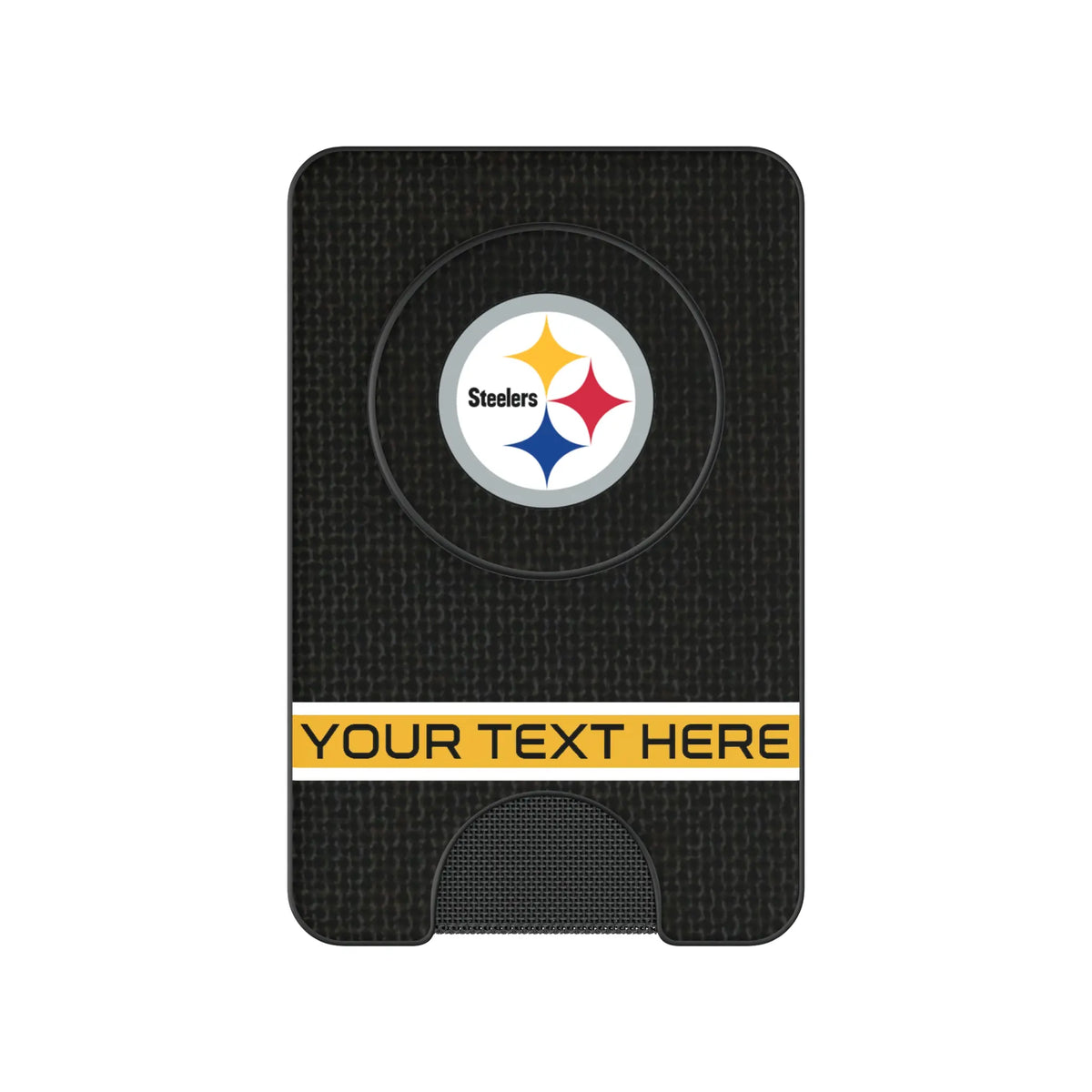 Pittsburgh Steelers Personalized Endzone Solid Popsockets Wallet Magnetic