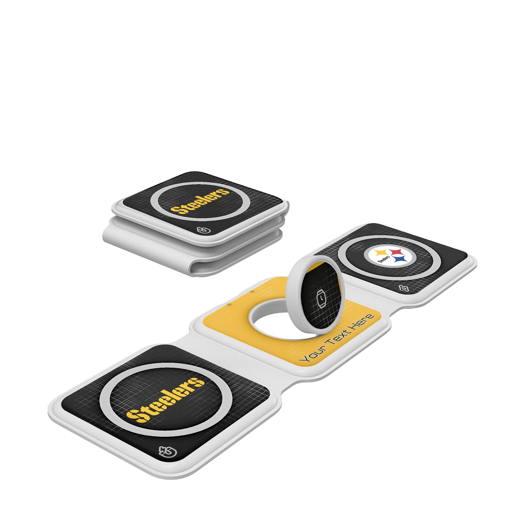 Pittsburgh Steelers Personalized Hatch Foldable 3 in 1 Charger