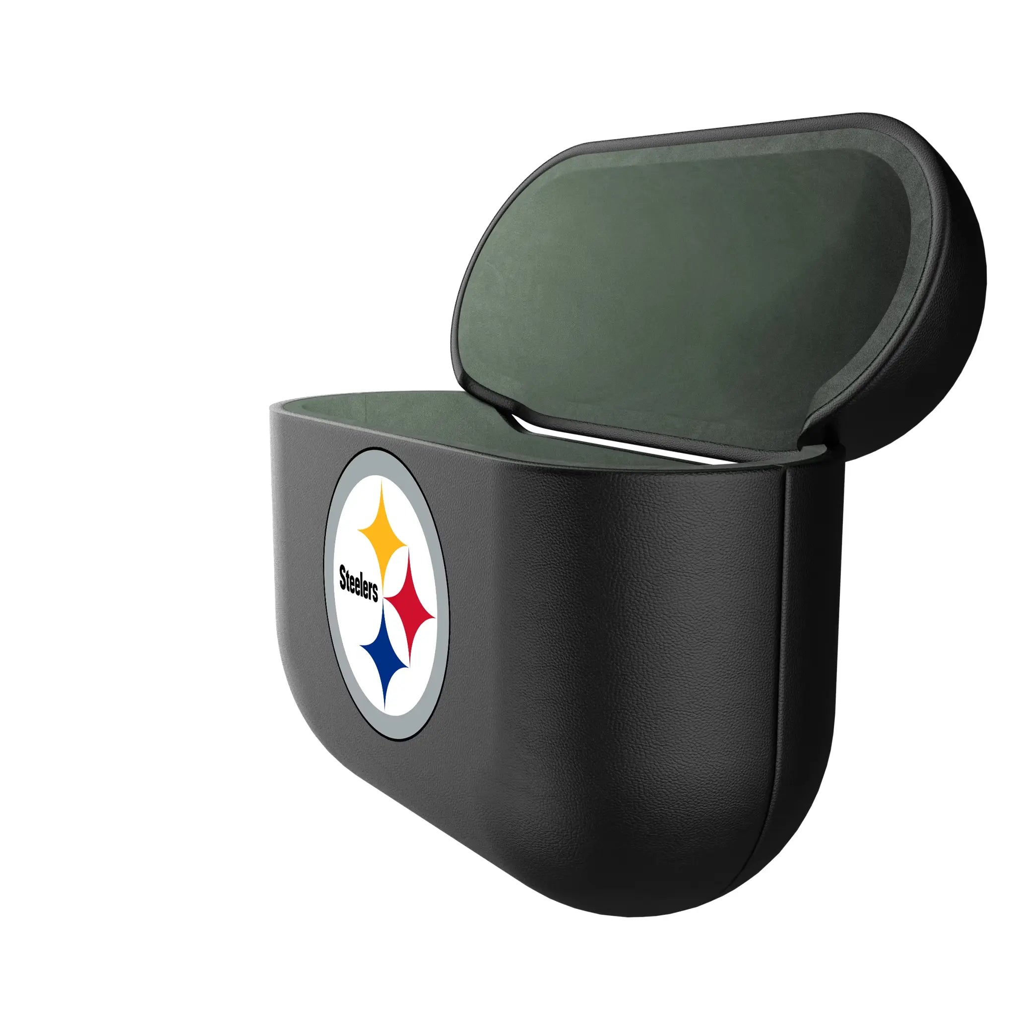 Pittsburgh Steelers Personalized Insignia AirPods AirPod Case Cover - Isometric View#Device_AirPods 3rd Gen