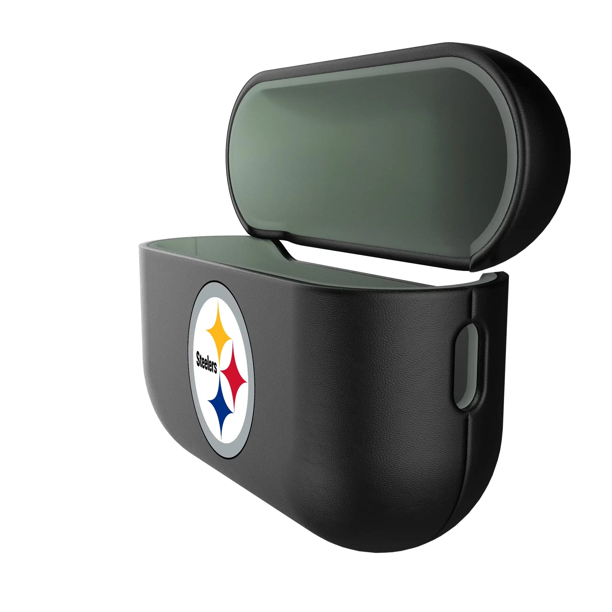 Pittsburgh Steelers Personalized Insignia AirPods AirPod Case Cover - Isometric View#Device_AirPods Pro 3