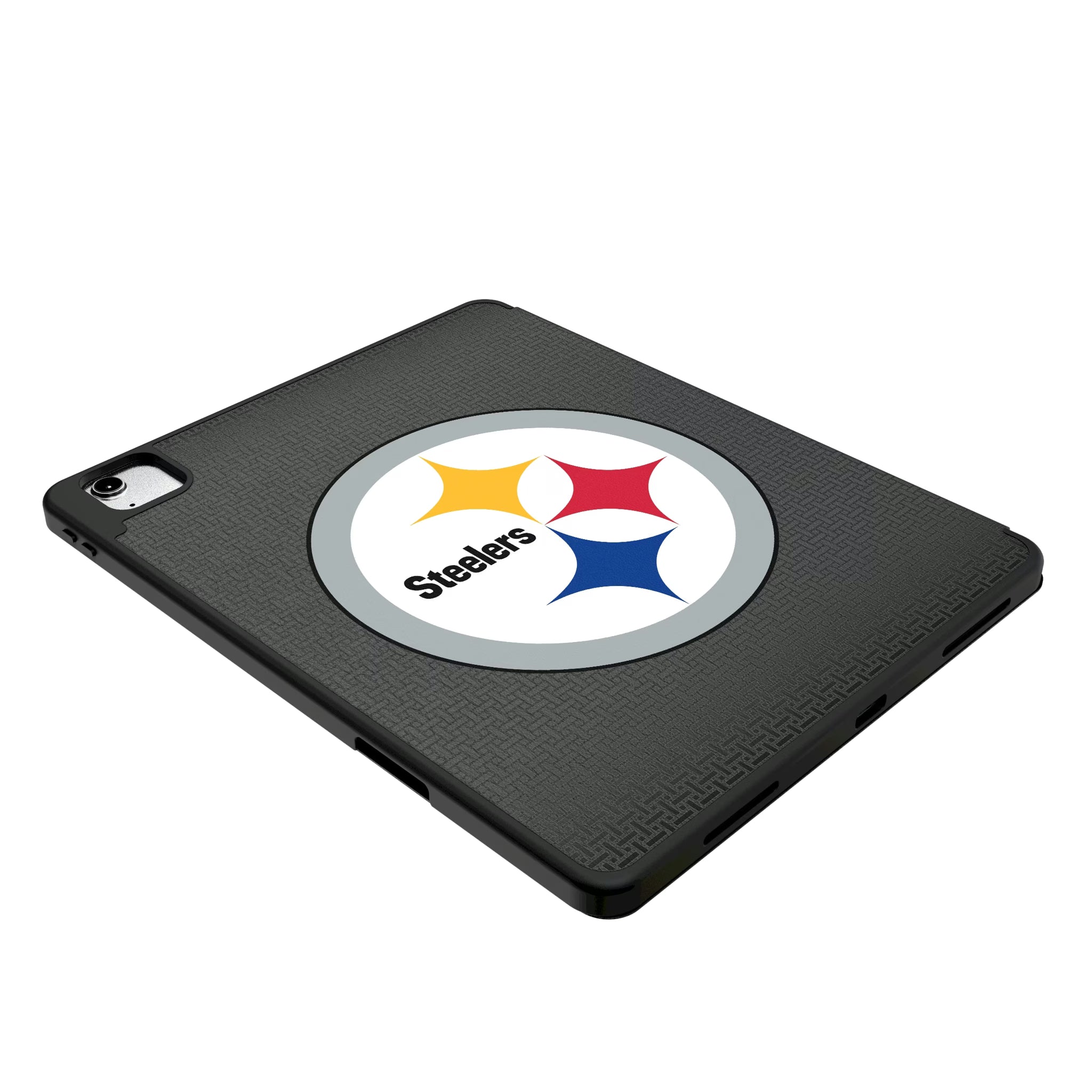 Pittsburgh Steelers Personalized Linen iPad Tablet Case for Apple iPad - Isometric View