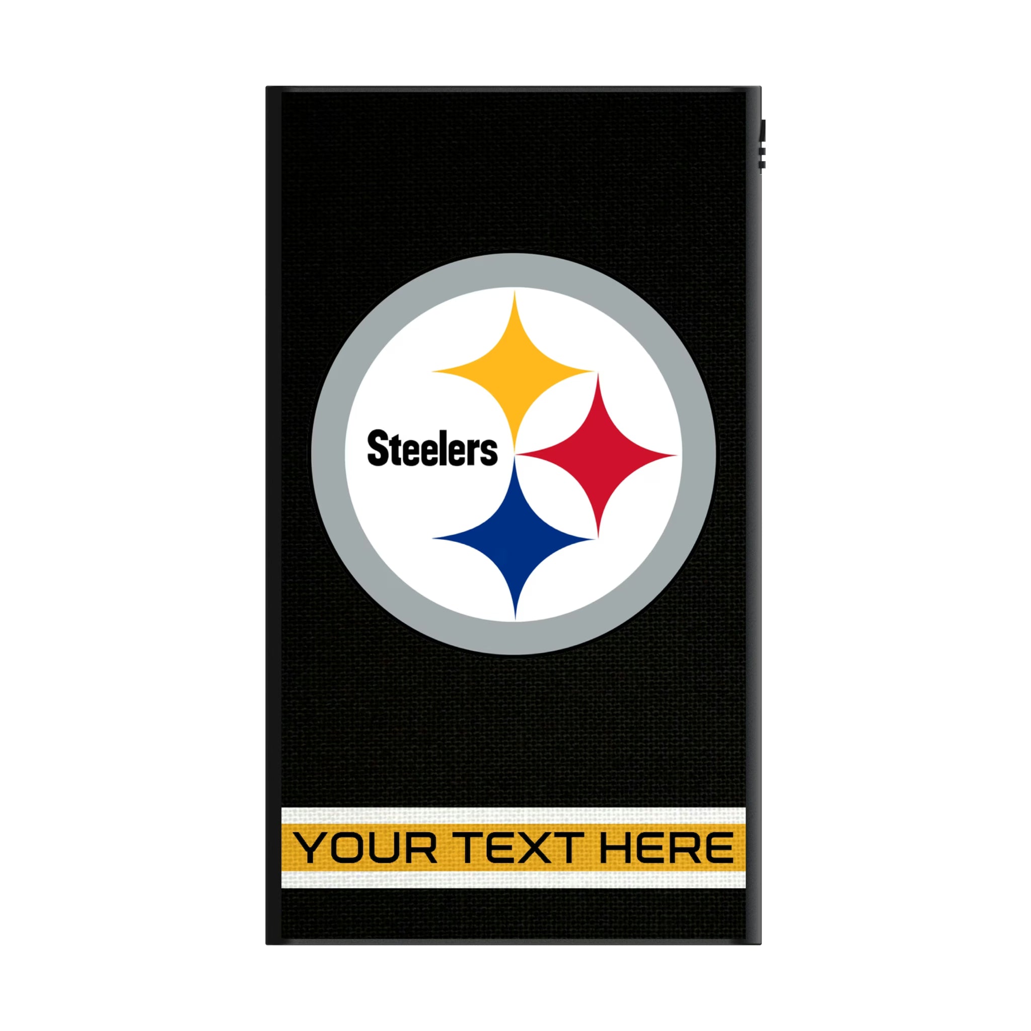 Pittsburgh Steelers Personalized Stripe 5000mAh Flat Powerbank