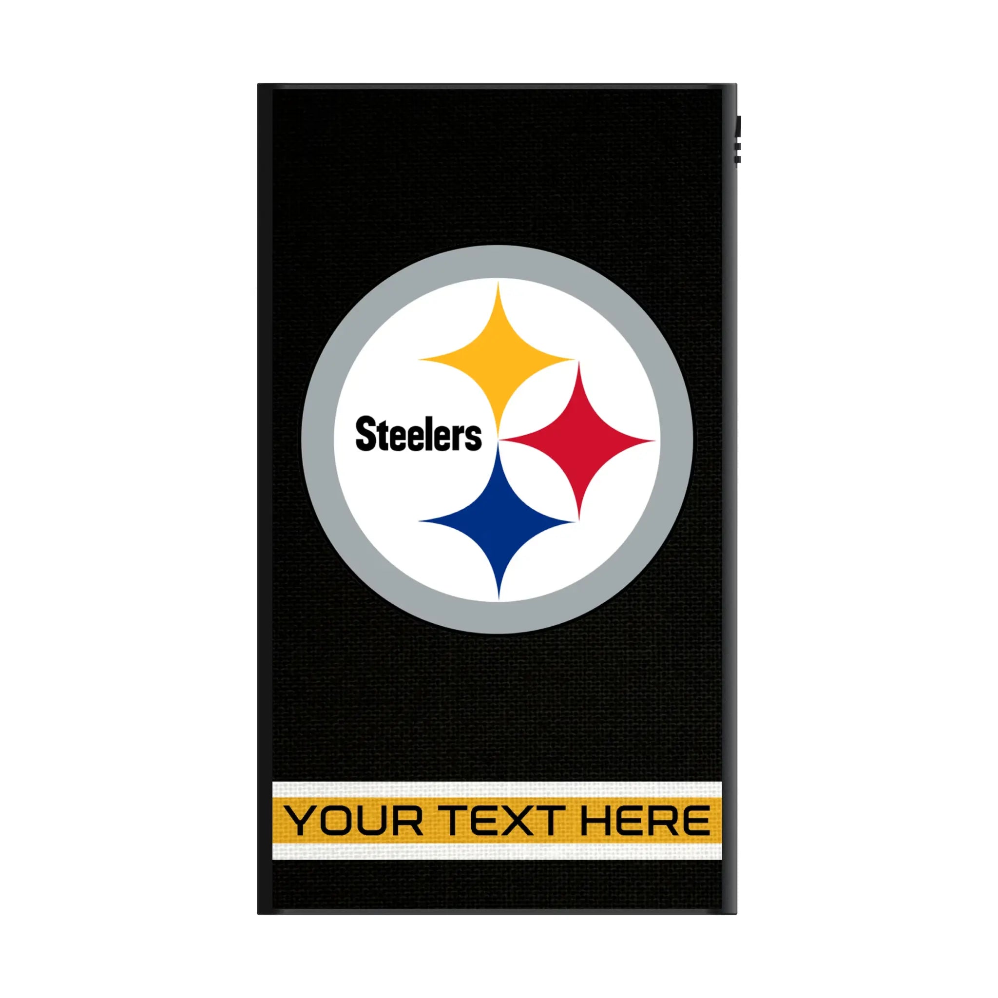 Pittsburgh Steelers Personalized Stripe 5000mAh Flat Power Bank
