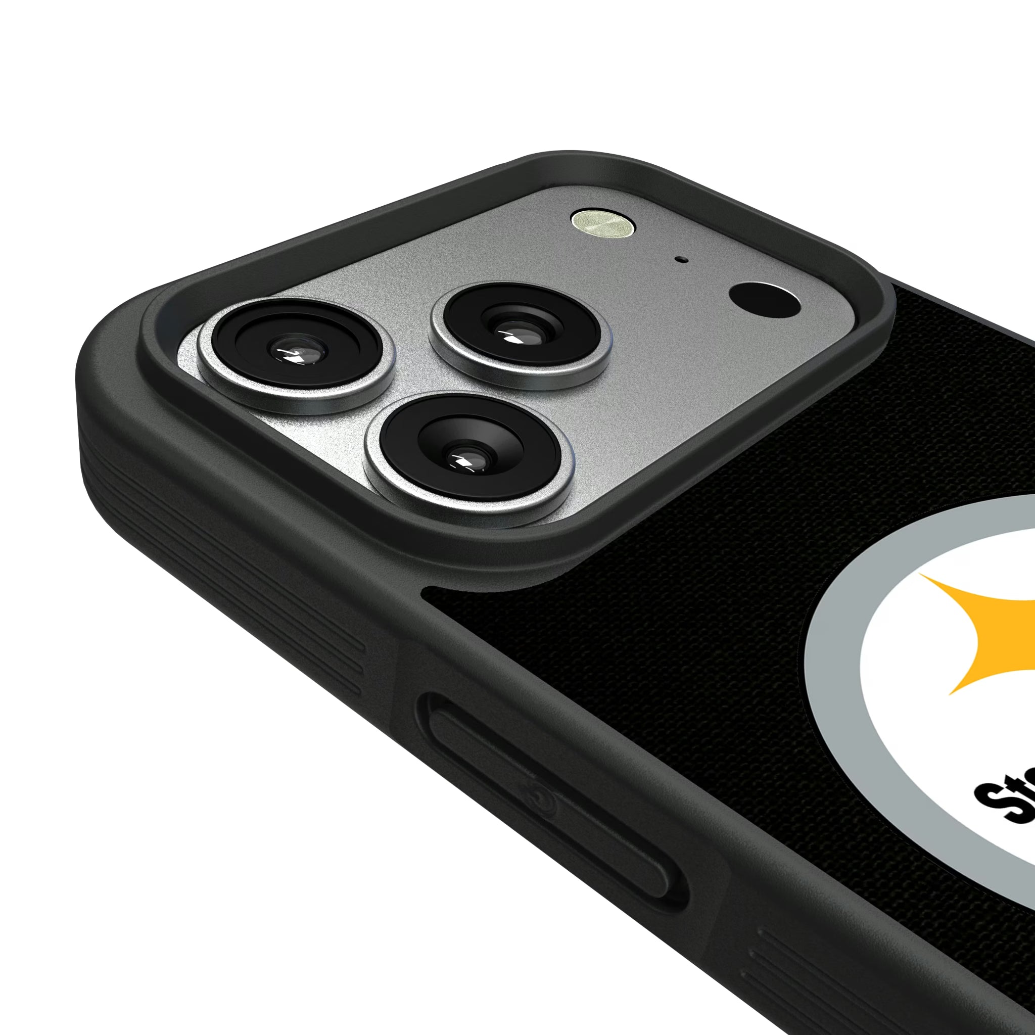 Pittsburgh Steelers Personalized Stripe iPhone Bump Phone Case for Apple iPhone - Detail#Device_iPhone 17 Pro