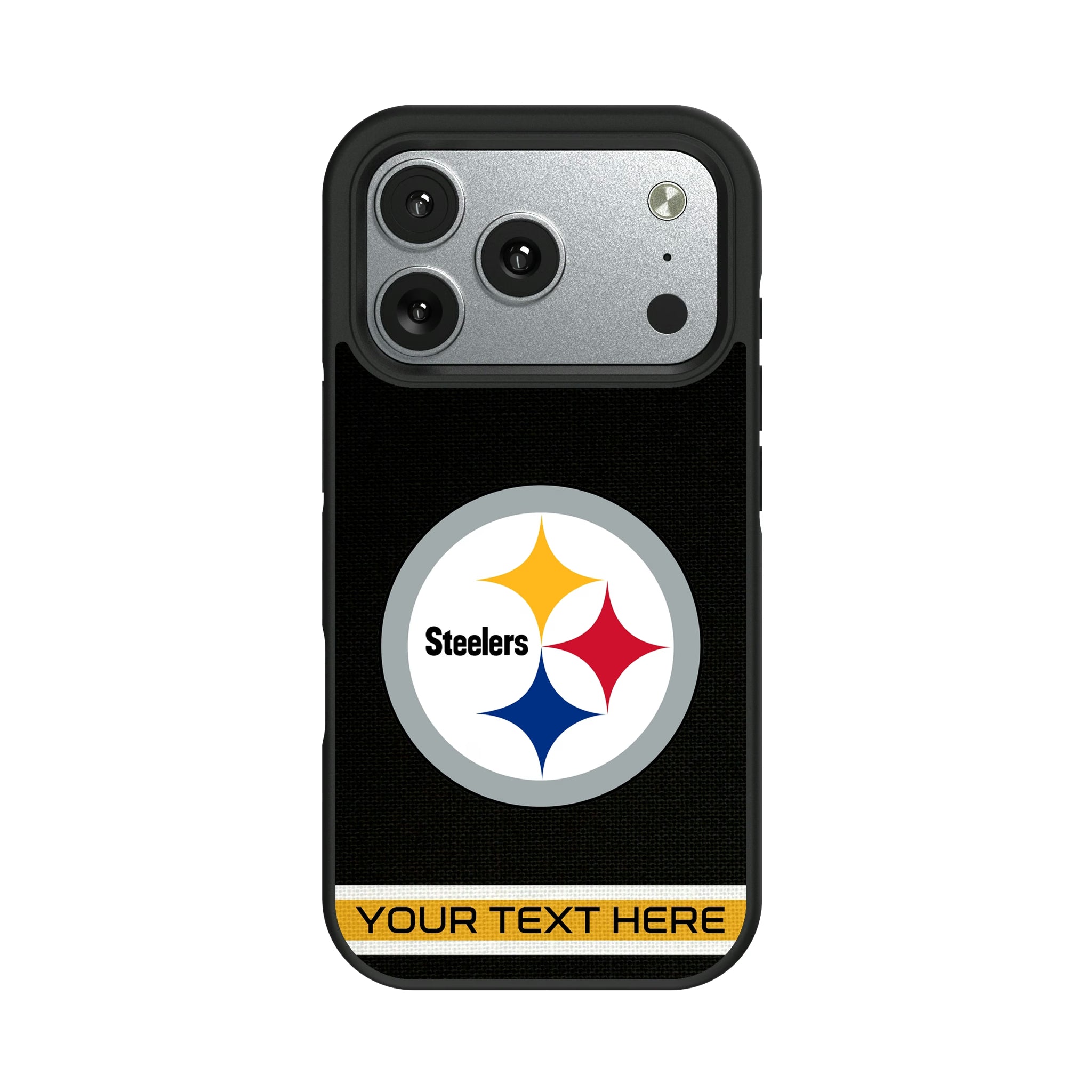 Pittsburgh Steelers Personalized Stripe iPhone Bump Phone Case for Apple iPhone#Device_iPhone 17 Pro