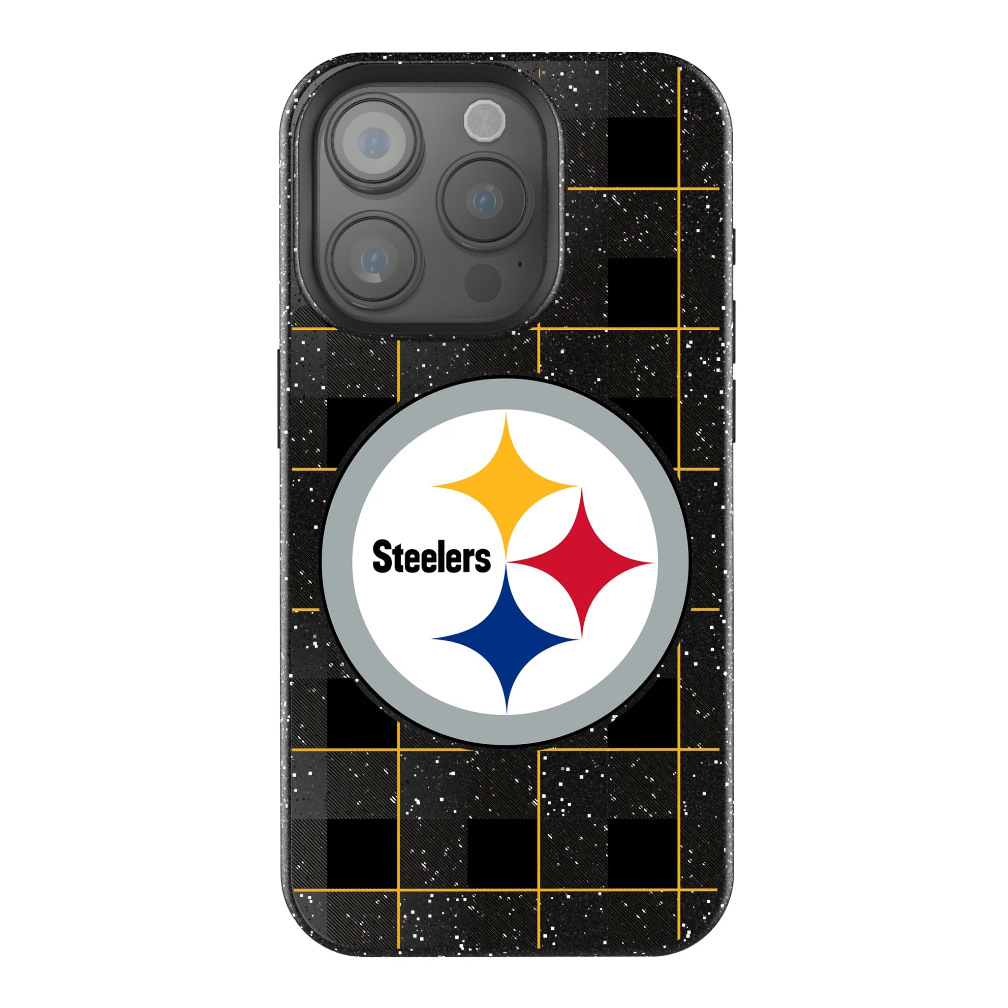 Pittsburgh Steelers Plaid iPhone Bling Phone Case for Apple iPhone