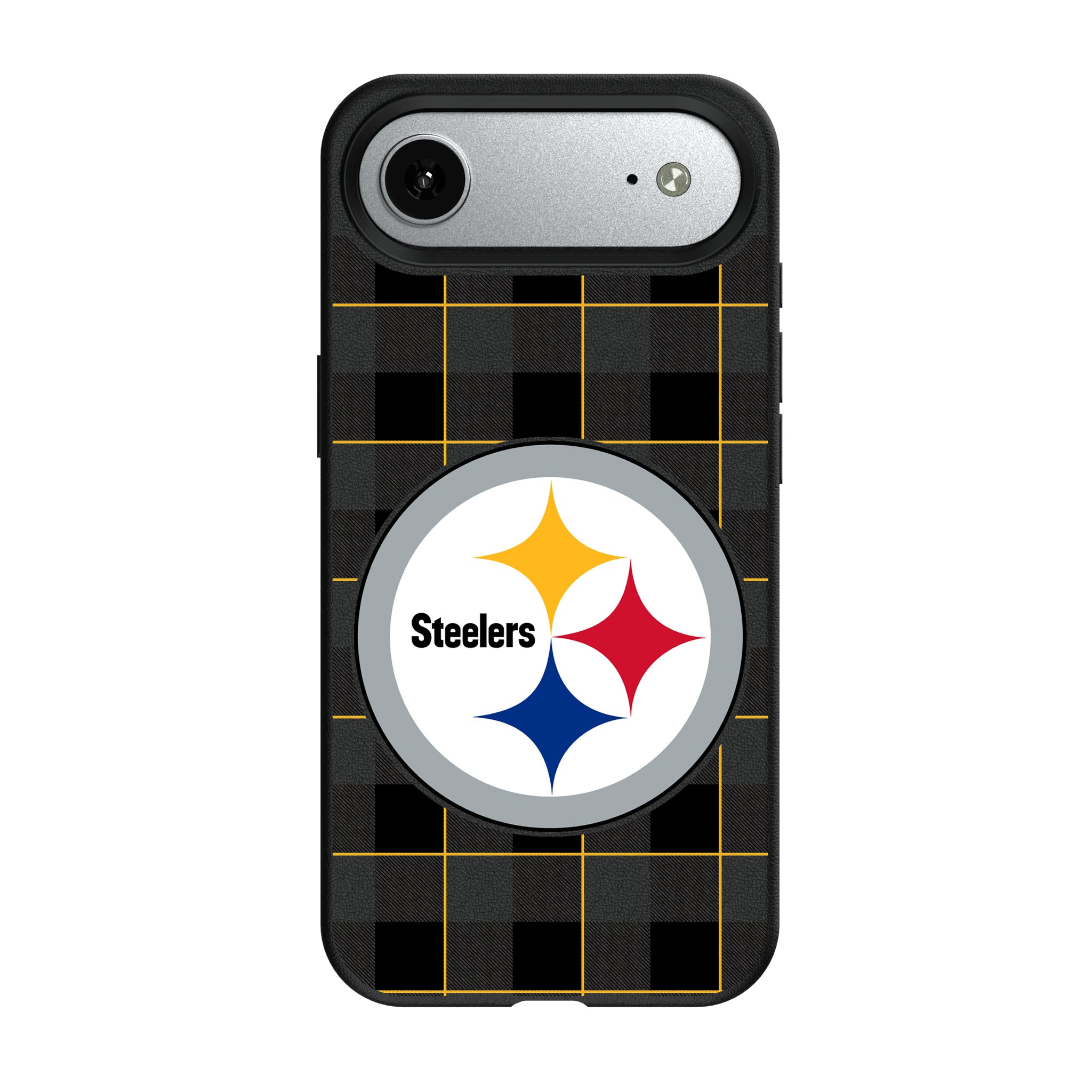 Pittsburgh Steelers Plaid iPhone MagSafe Compatible Phone Case for Apple iPhone#Device_iPhone Air