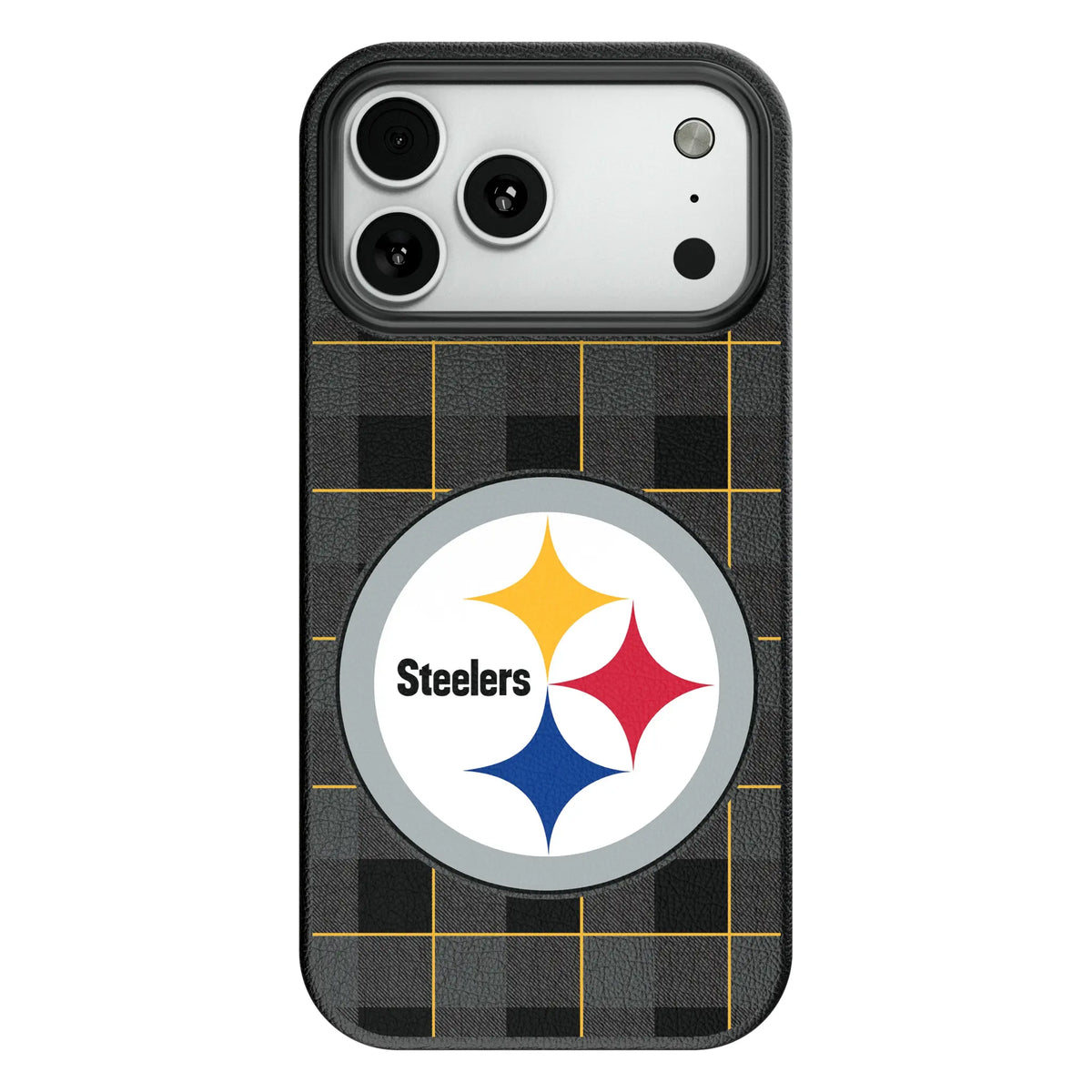 Pittsburgh Steelers Plaid MagSafe Compatible Phone Case for Apple iPhone