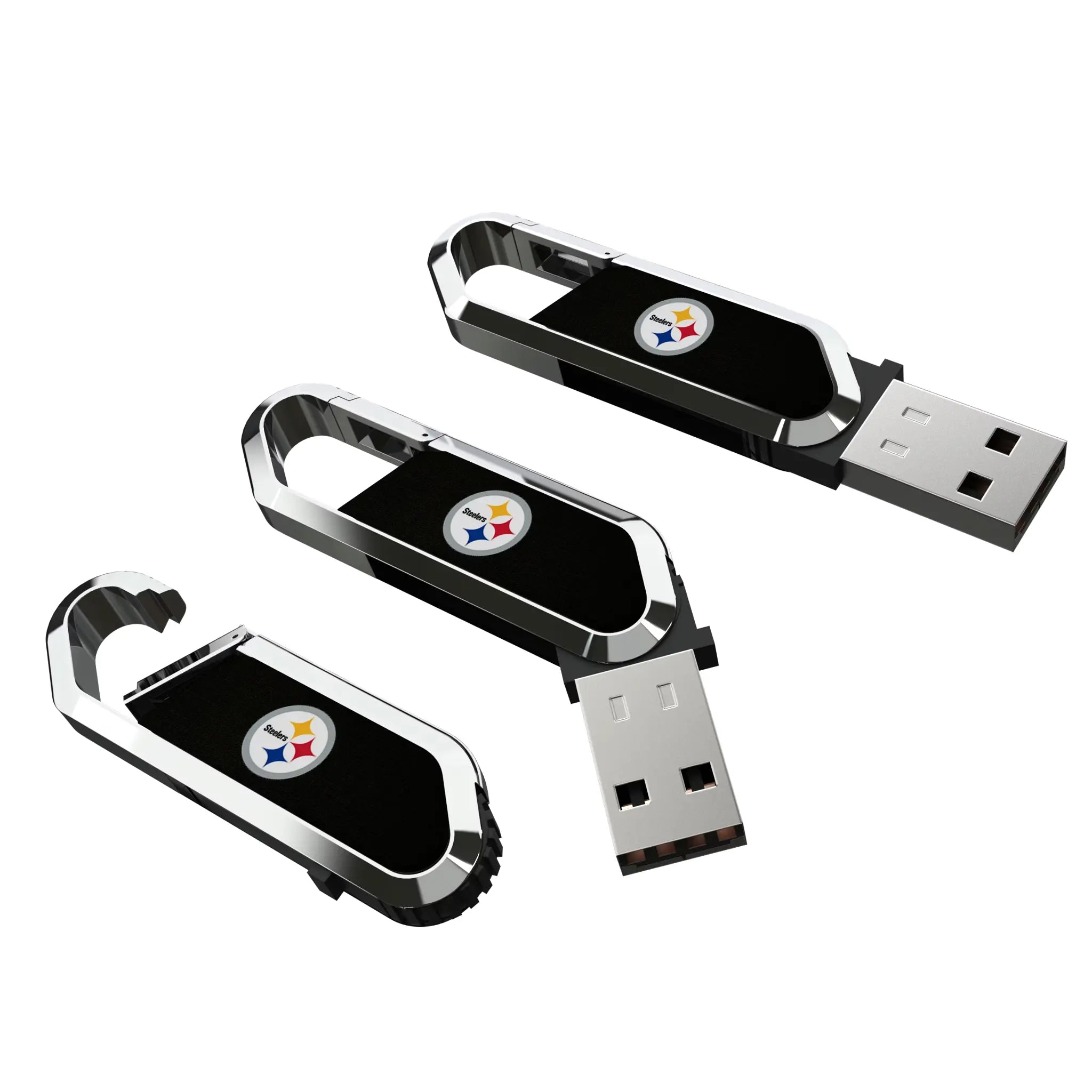 Pittsburgh Steelers Solid USB 64GB Clip Style Flash Drive