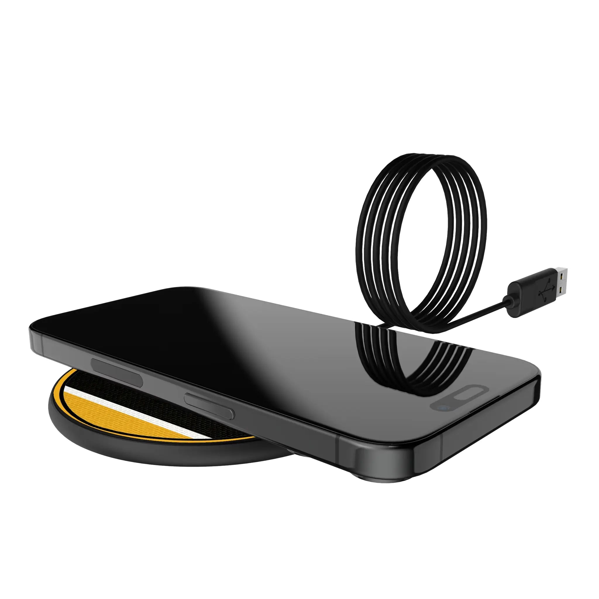 Pittsburgh Steelers Stripe 15-Watt Wireless Charger - Lifestyle