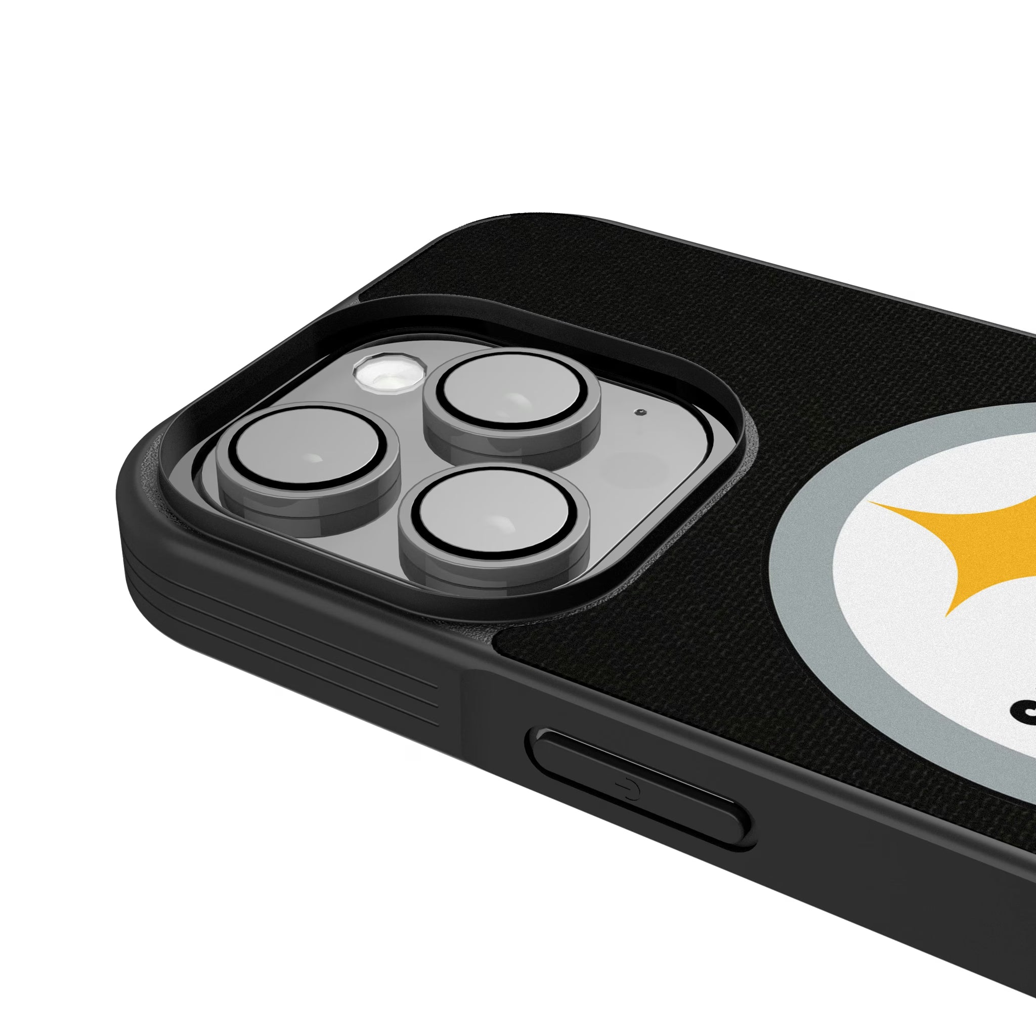 Pittsburgh Steelers Stripe iPhone Bump Phone Case for Apple iPhone - Detail