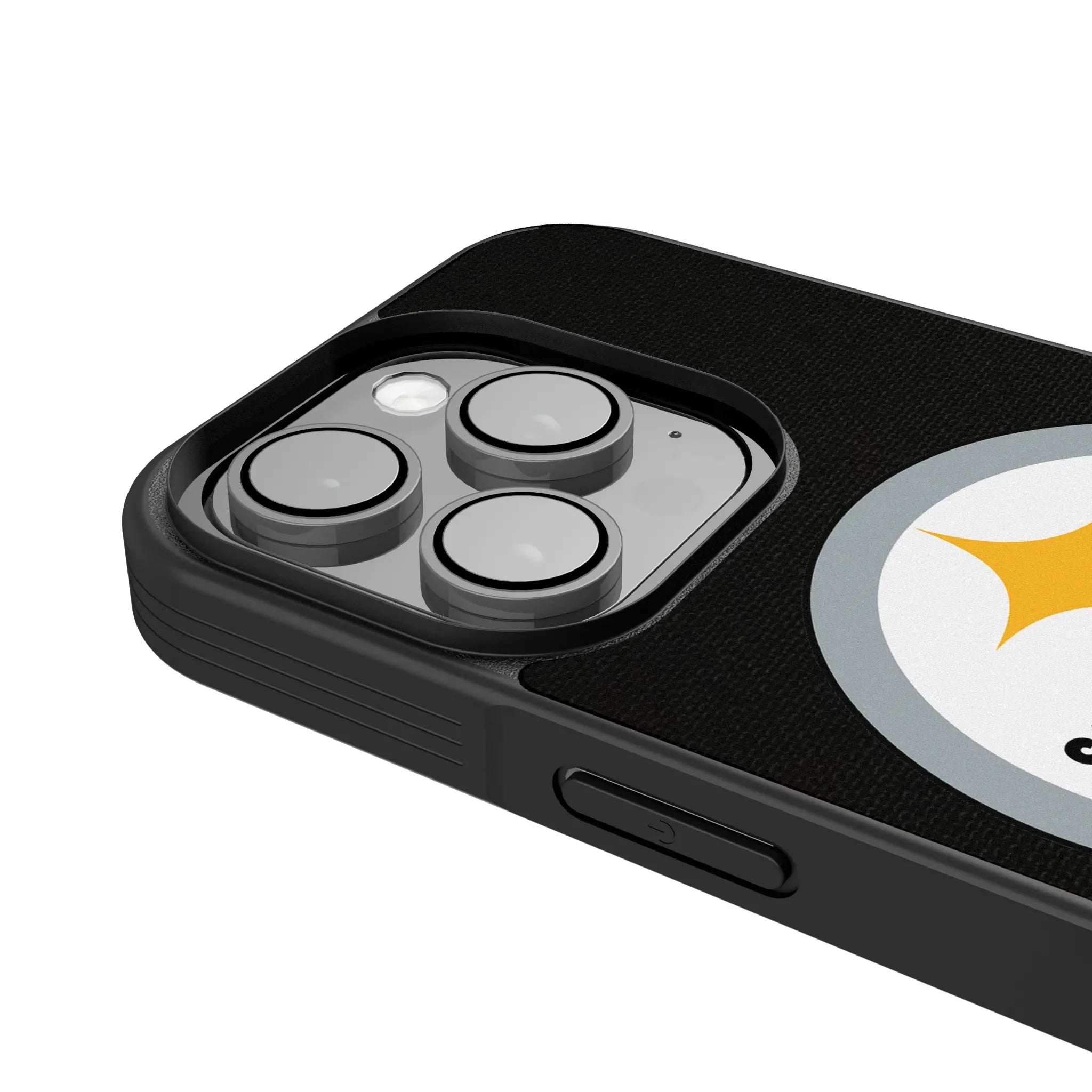 Pittsburgh Steelers Stripe iPhone Bump Phone Case for Apple iPhone - Detail
