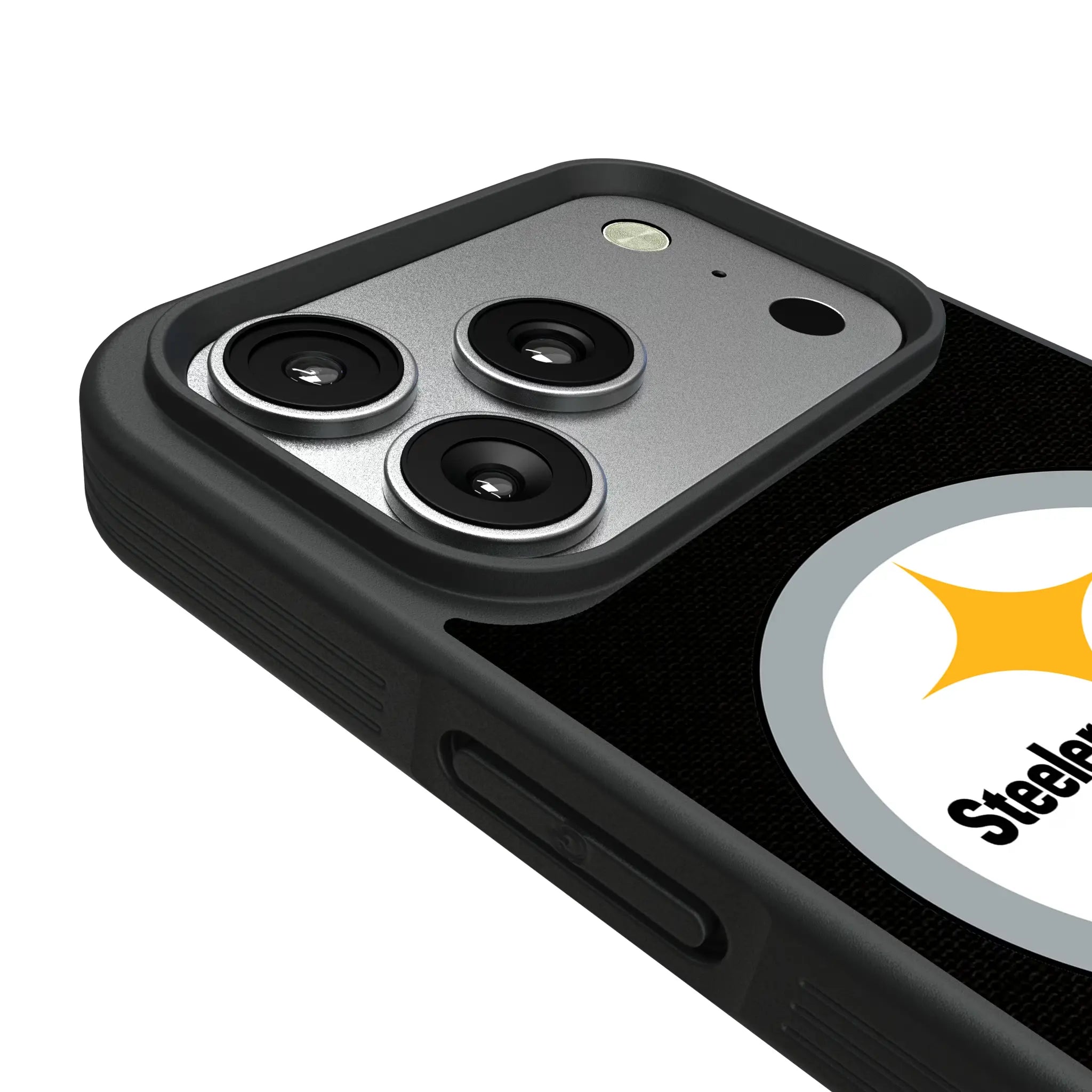 Pittsburgh Steelers Stripe iPhone Bump Phone Case for Apple iPhone - Detail#Device_iPhone 17 Pro
