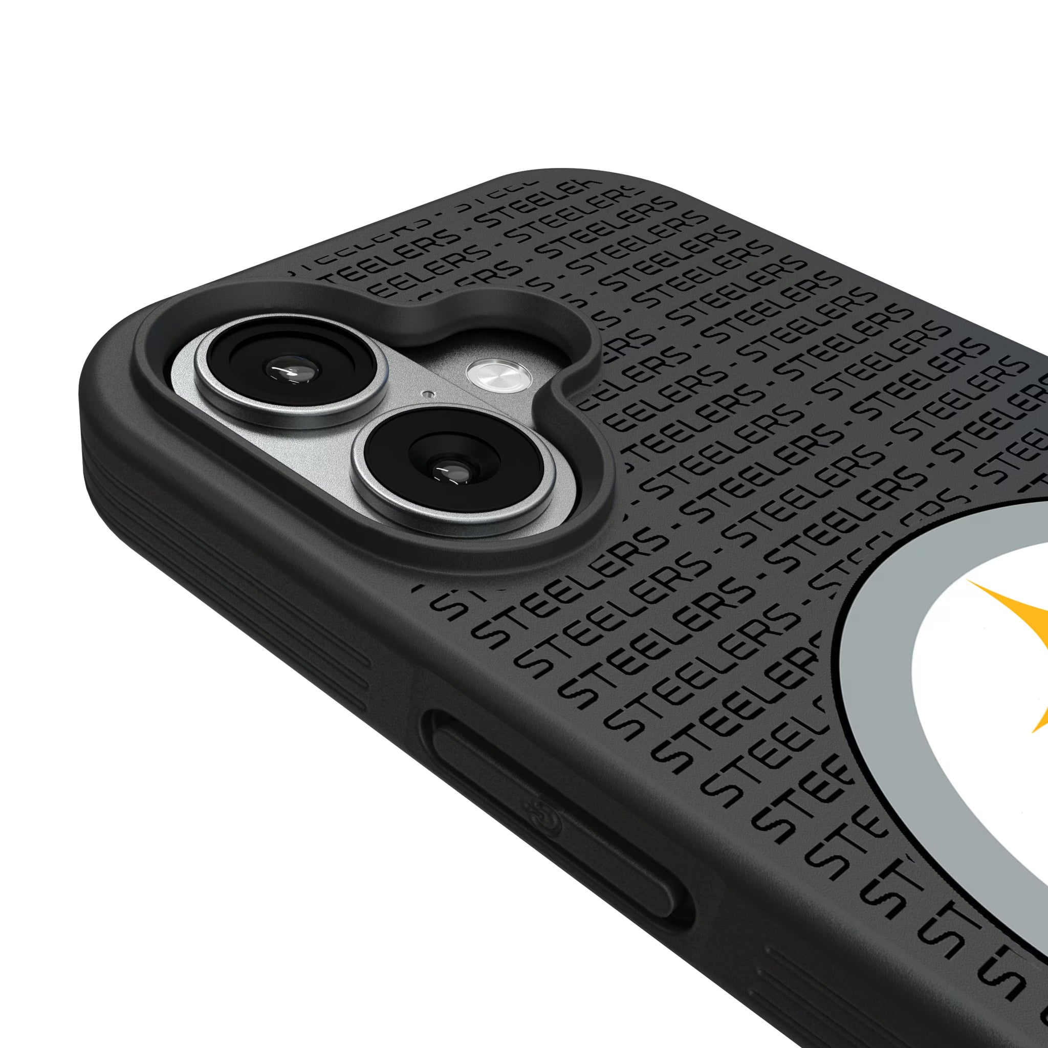 Pittsburgh Steelers Text Backdrop iPhone Bump Phone Case for Apple iPhone - Detail#Device_iPhone 17