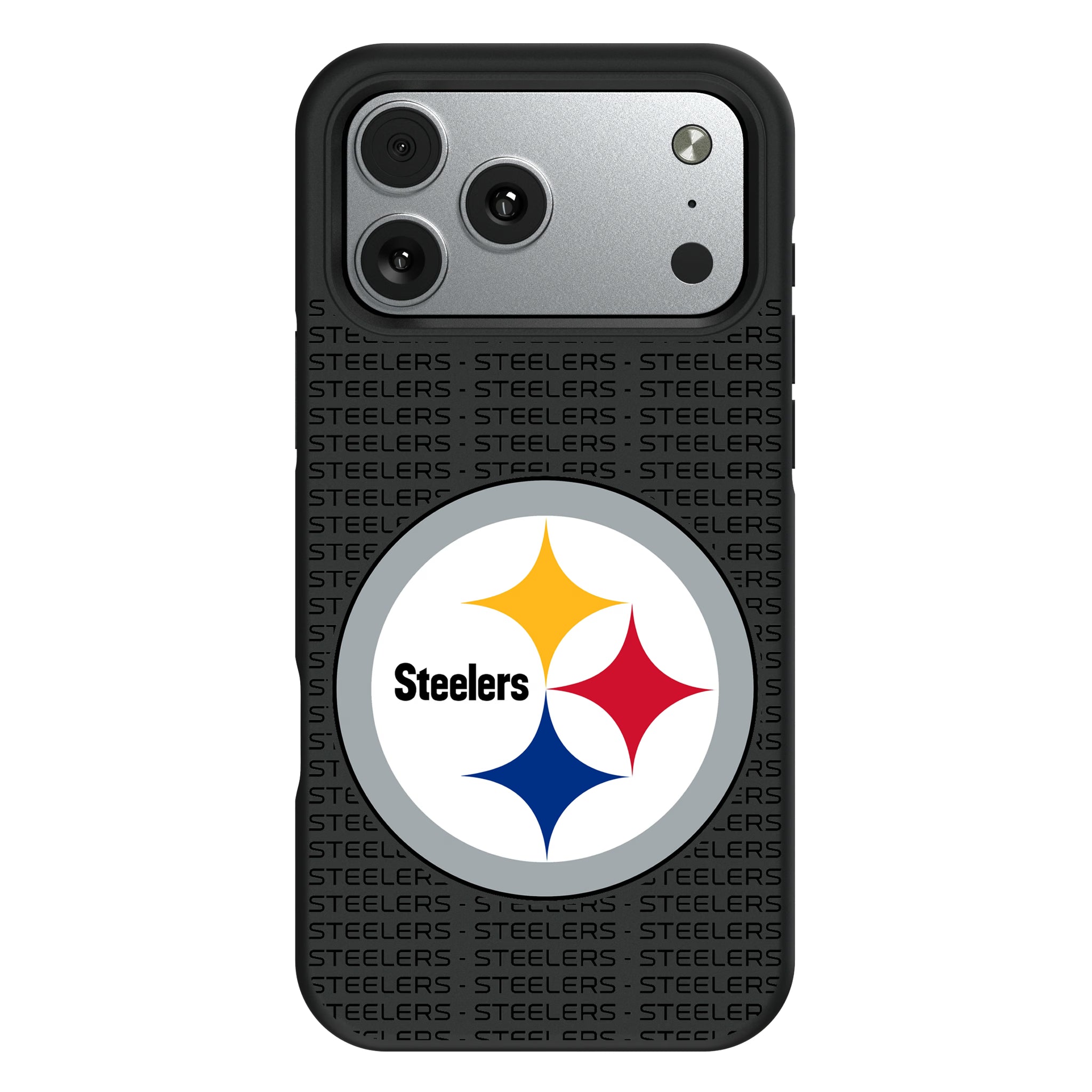 Pittsburgh Steelers Text Backdrop iPhone Bump Phone Case for Apple iPhone#Device_iPhone 17 Pro Max
