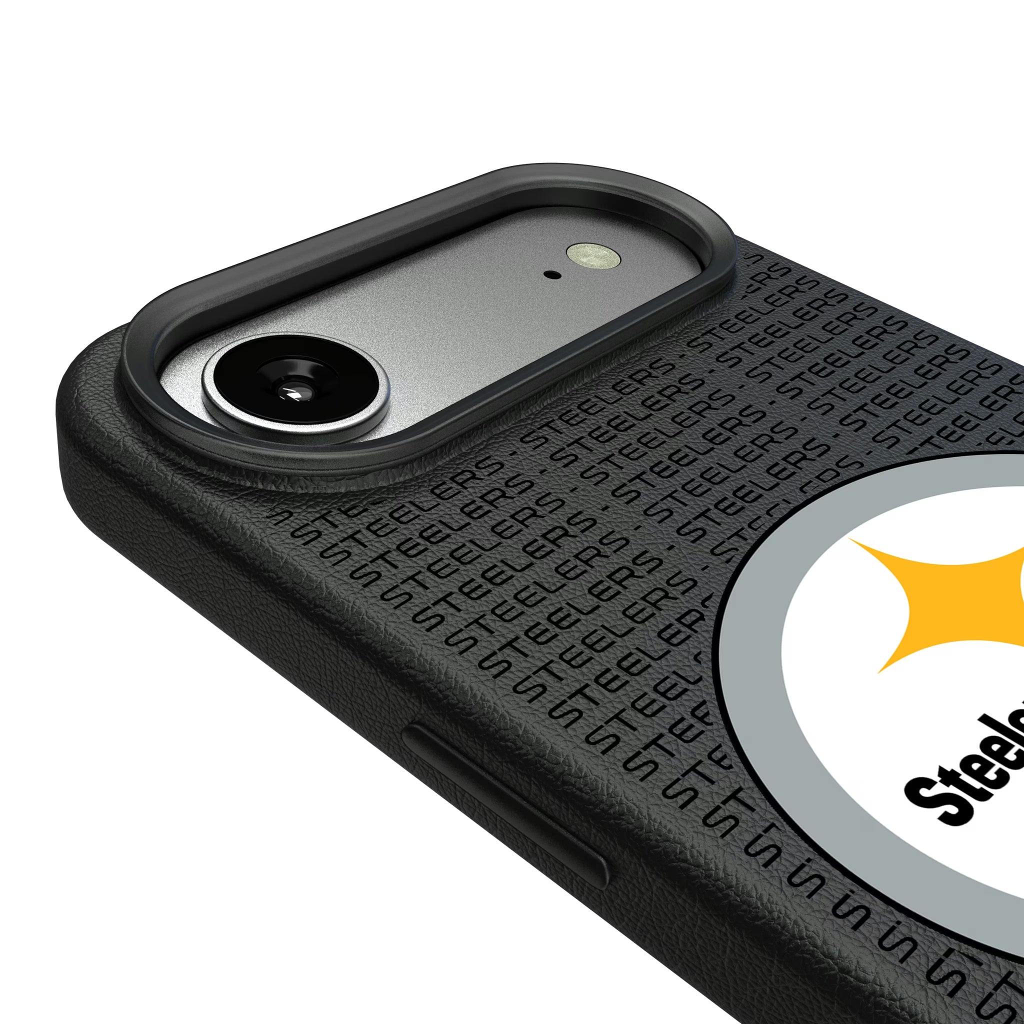 Pittsburgh Steelers Text Backdrop iPhone MagSafe Compatible Phone Case for Apple iPhone - Detail#Device_iPhone Air