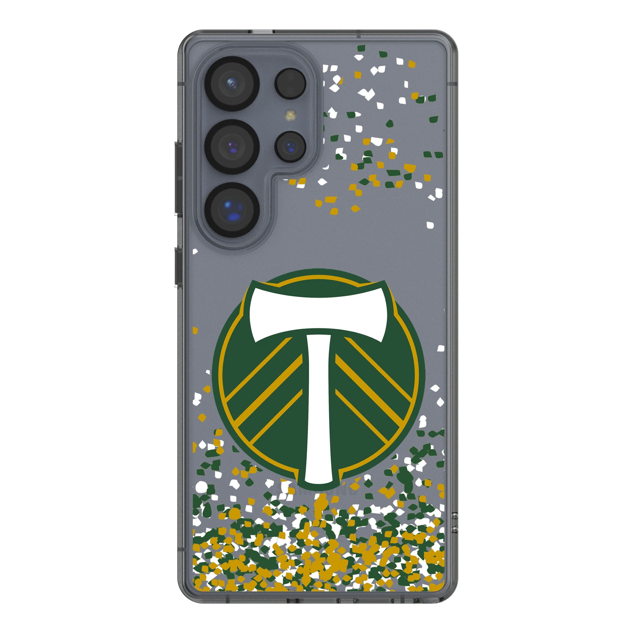 Portland Timbers Confetti Galaxy Clear Phone Case for Samsung Galaxy