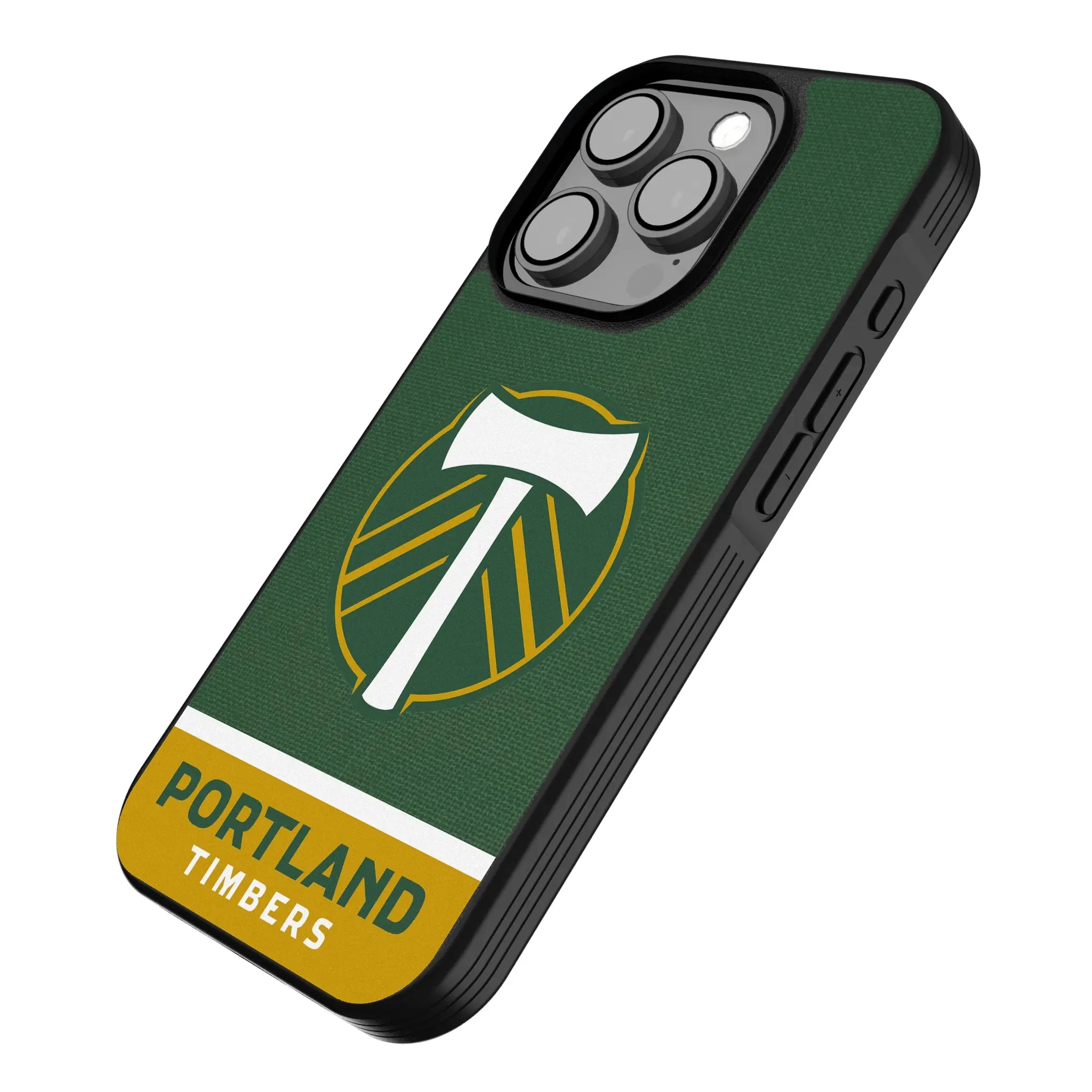 Portland Timbers Endzone Solid iPhone Bump Phone Case for Apple iPhone - Isometric View