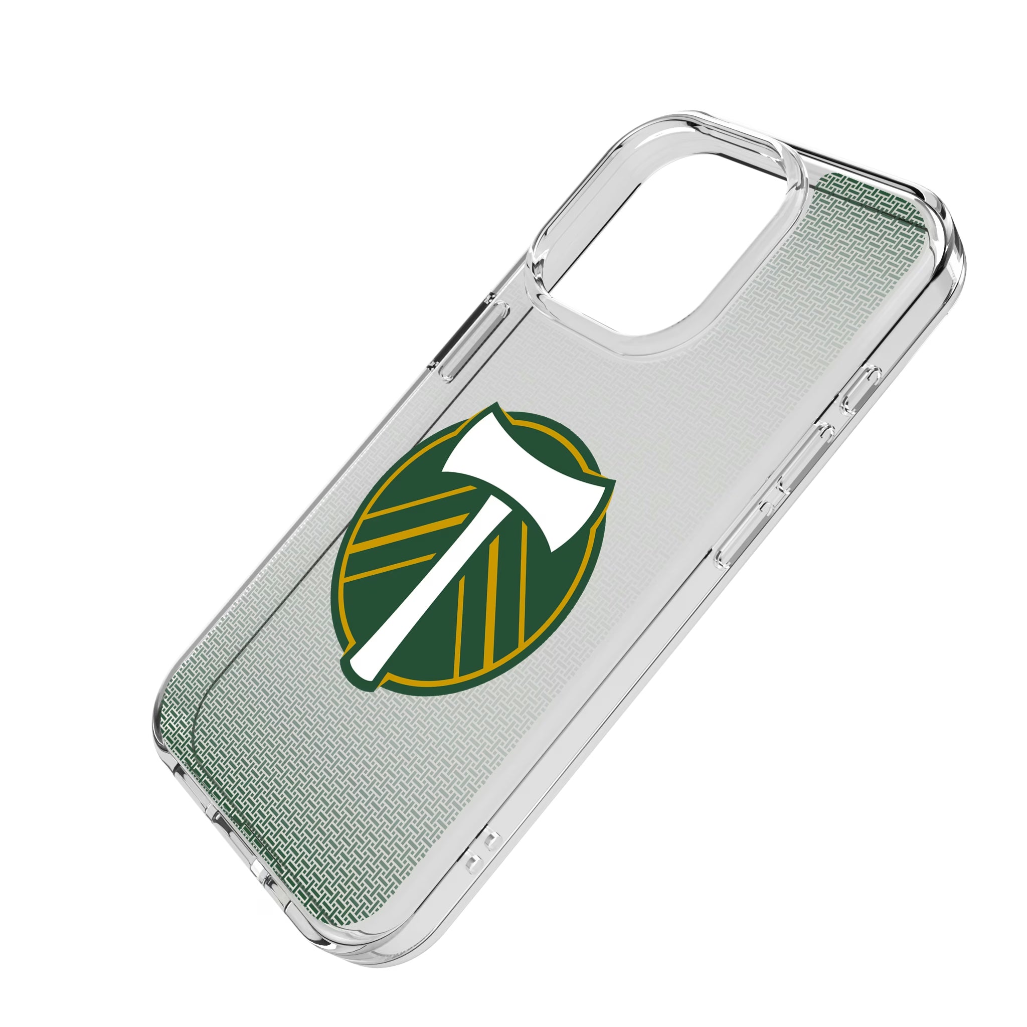 Portland Timbers Linen iPhone Clear Phone Case for Apple iPhone - Isometric View