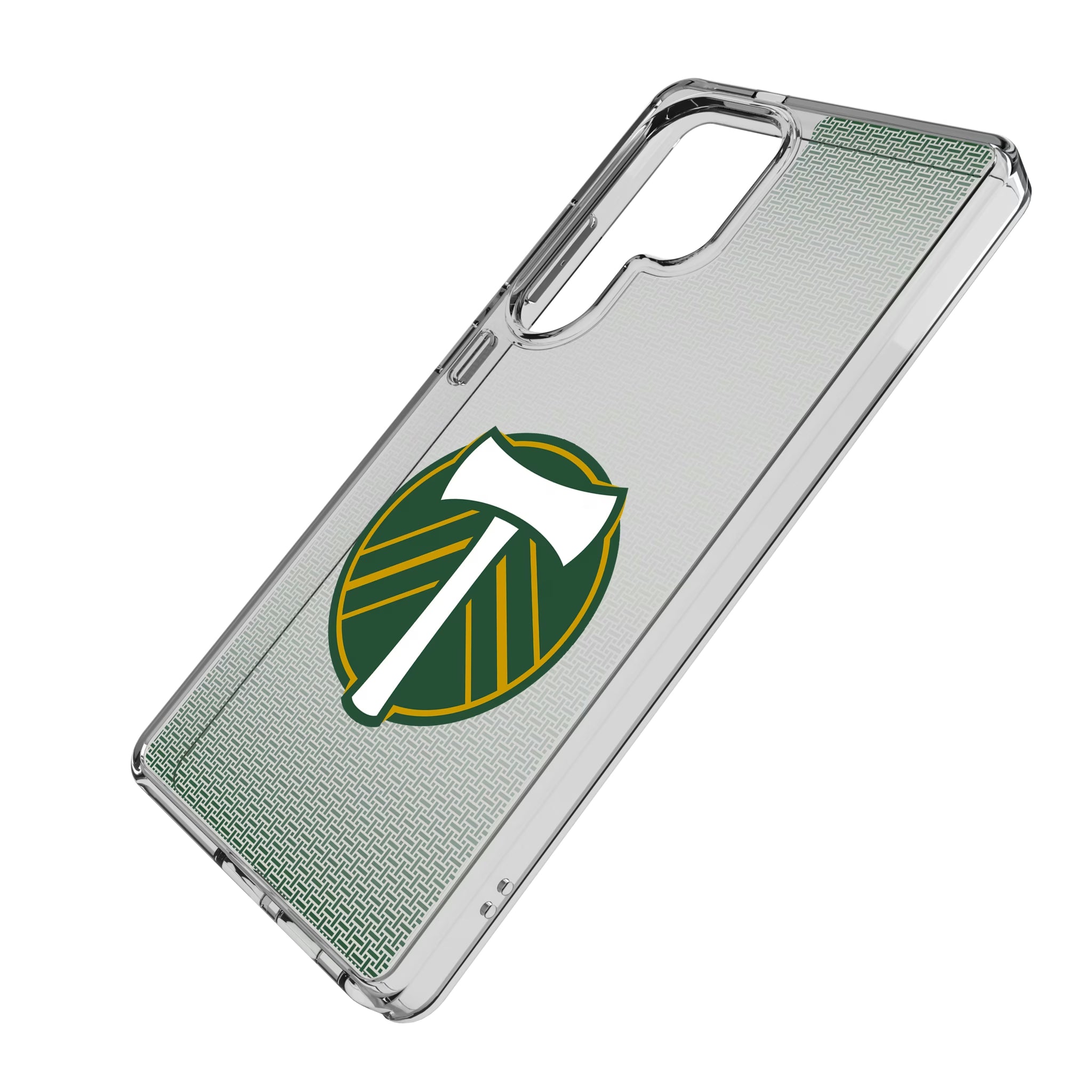 Portland Timbers Linen Galaxy Clear Phone Case for Samsung Galaxy - Isometric View
