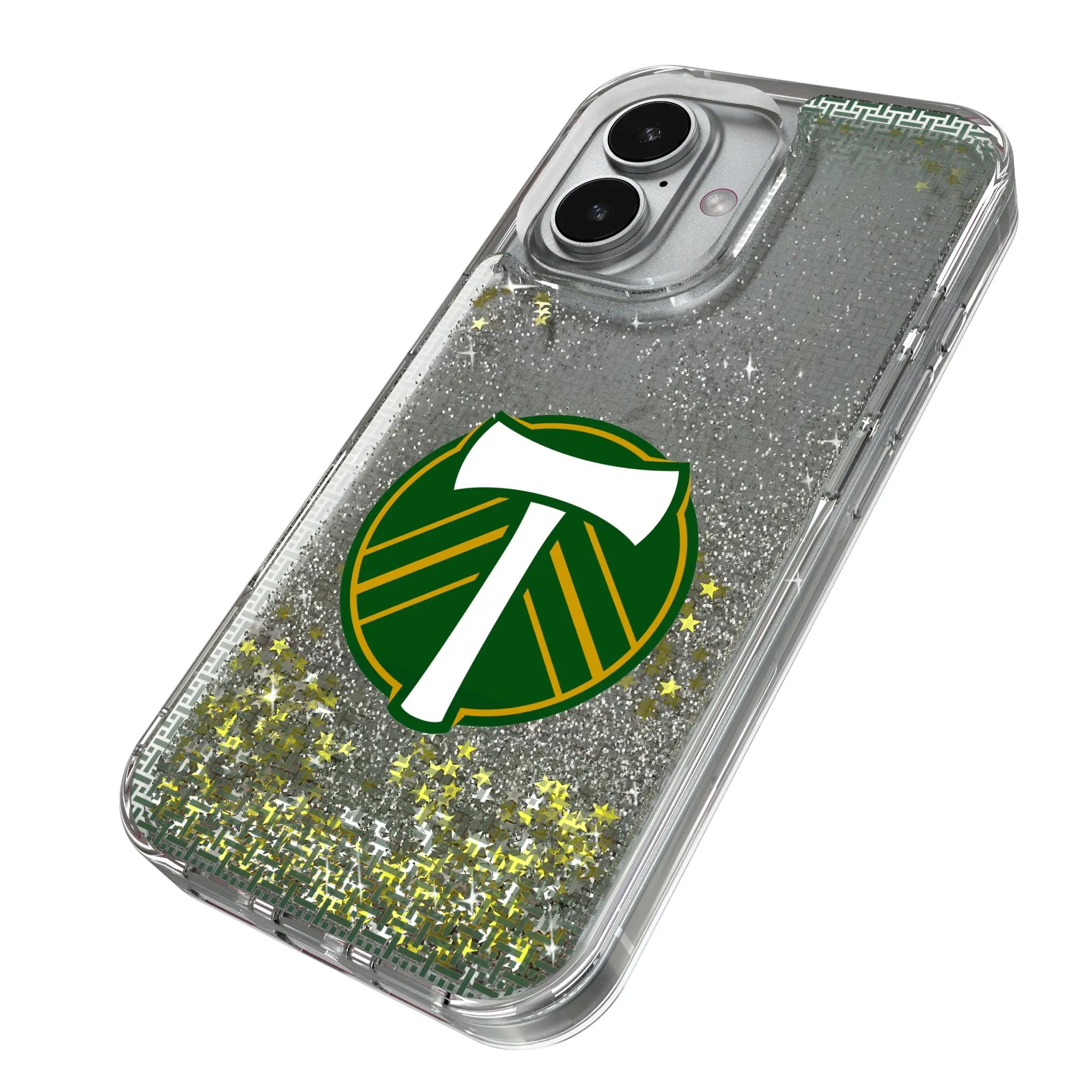 Portland Timbers Linen iPhone Glitter Phone Case for Apple iPhone - Isometric View