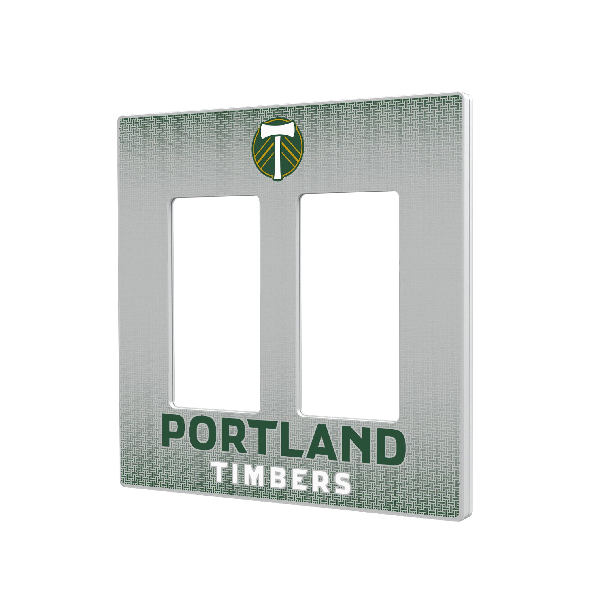 Portland Timbers Linen Hidden-Screw Light Switch Plate#Style_Double Rocker