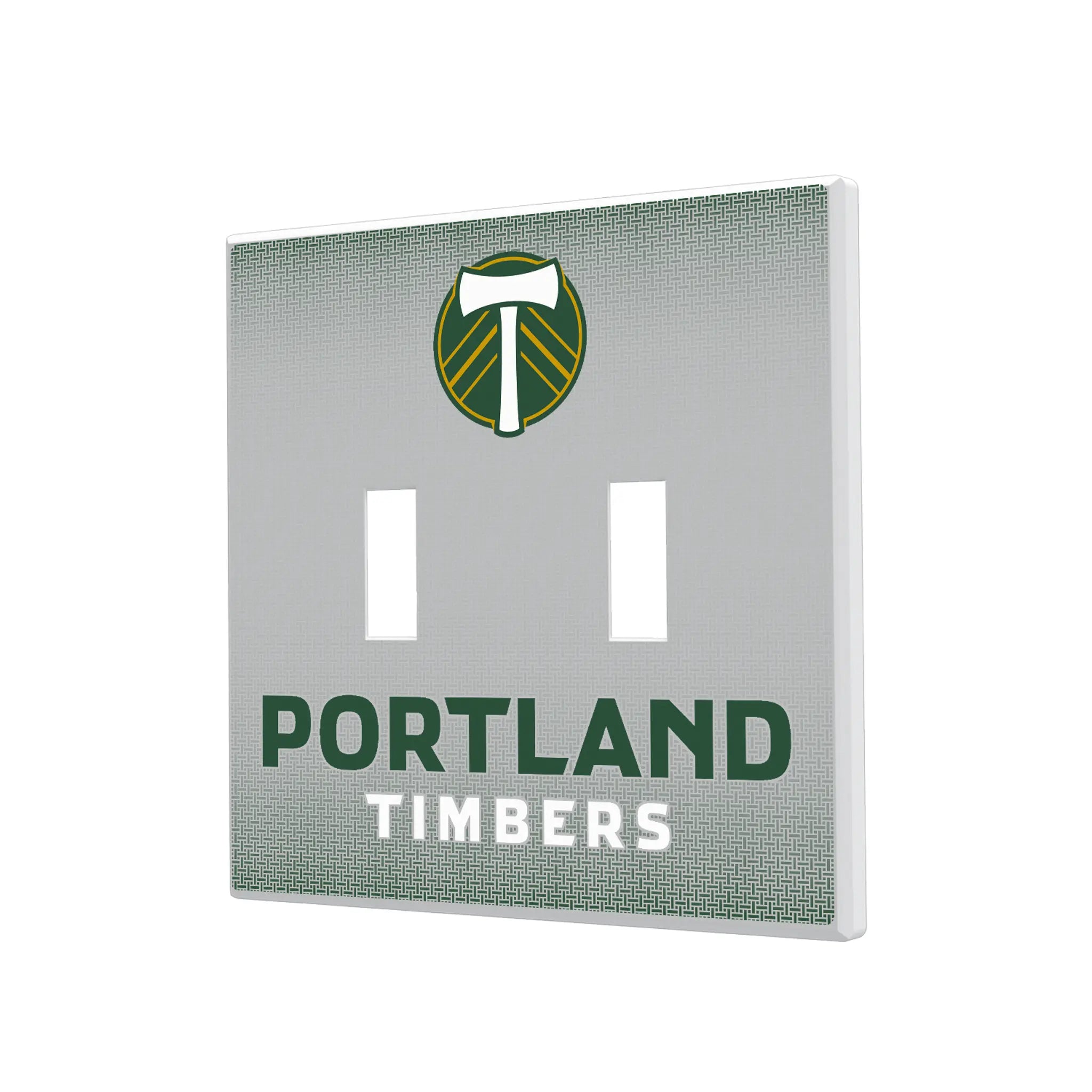Portland Timbers Linen Hidden-Screw Light Switch Plate#Style_Double Toggle